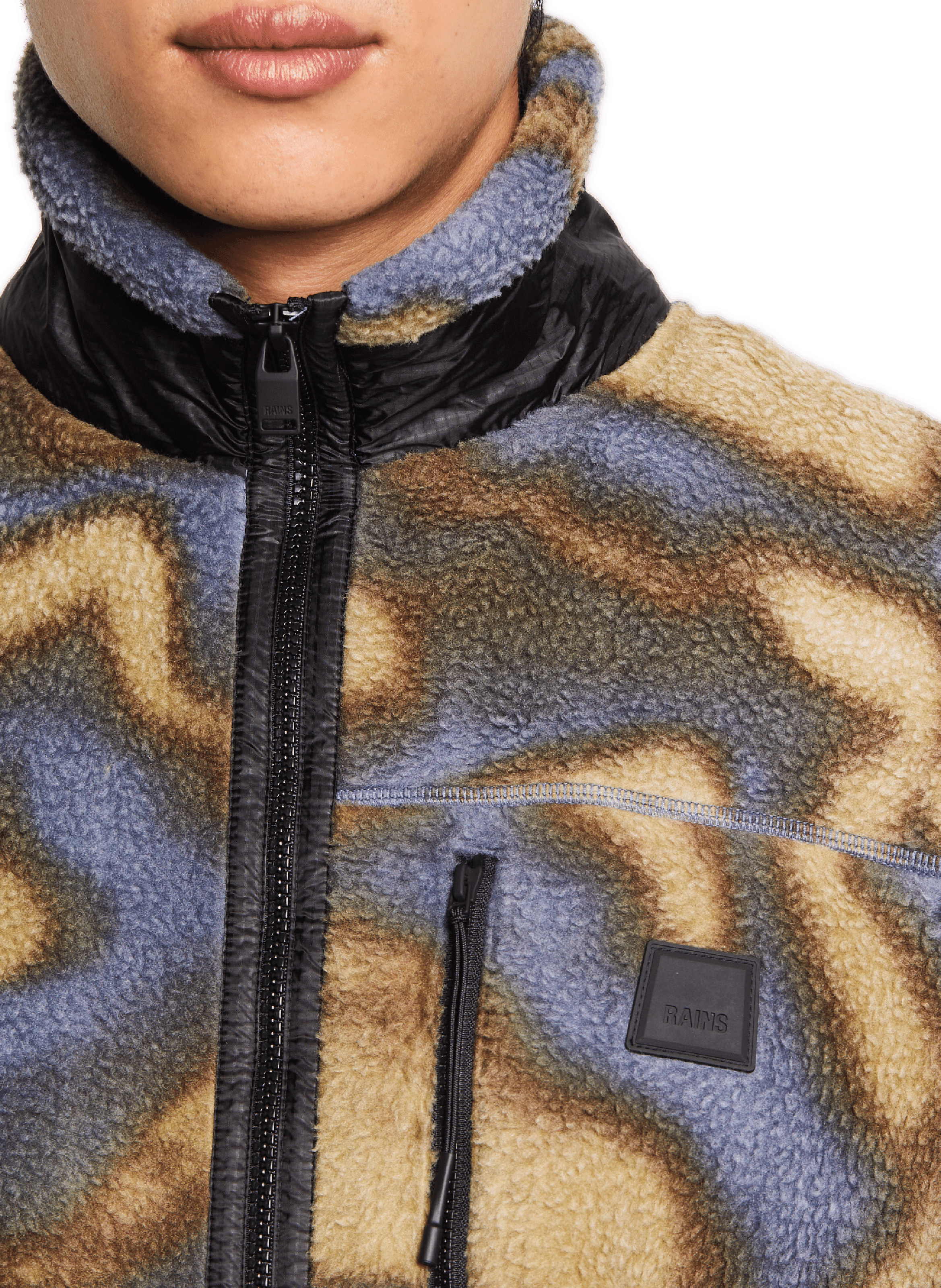 Fleecejacke RAINS Blau