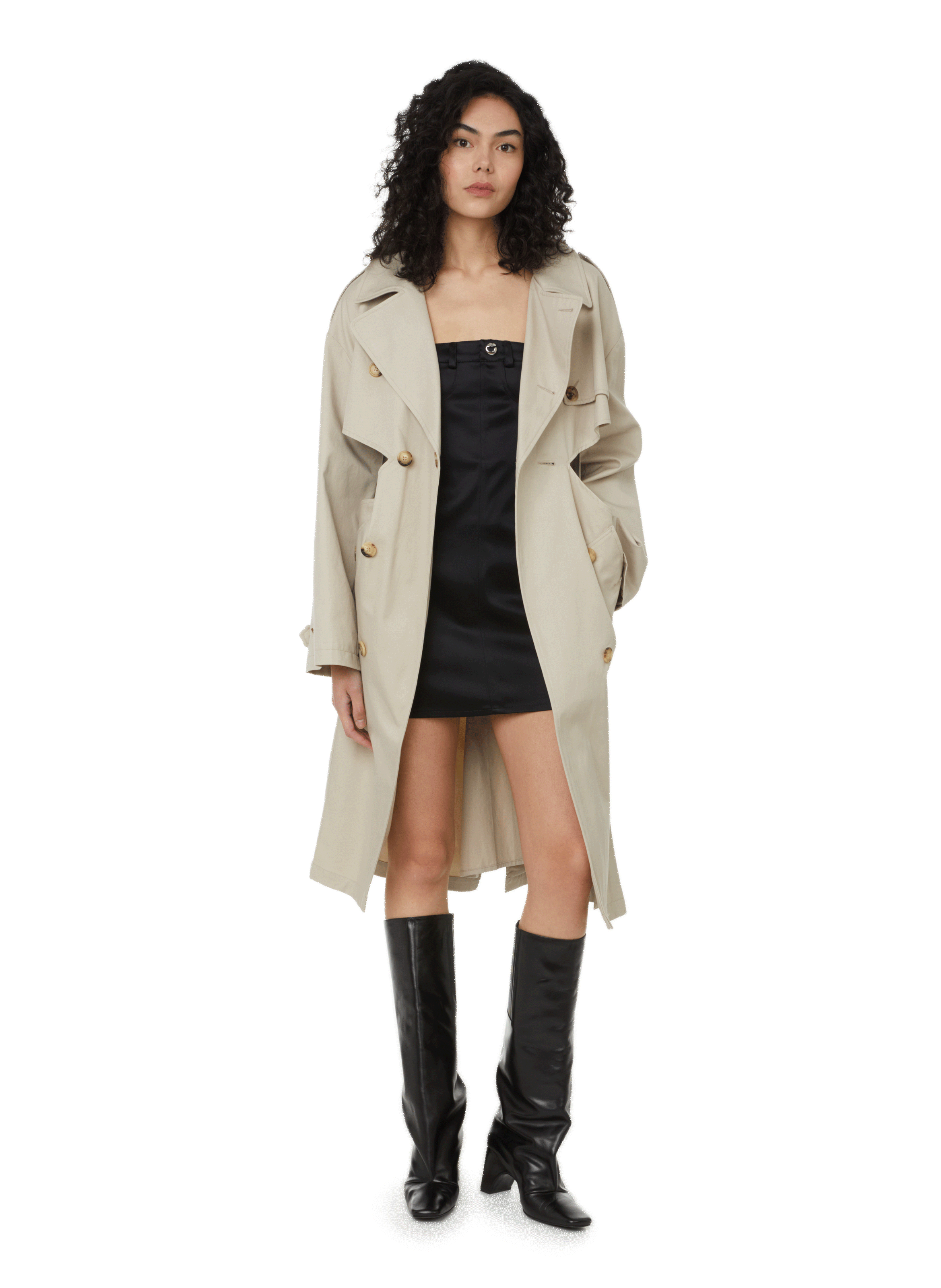 Cut-out cotton trench coat COPERNI Beige