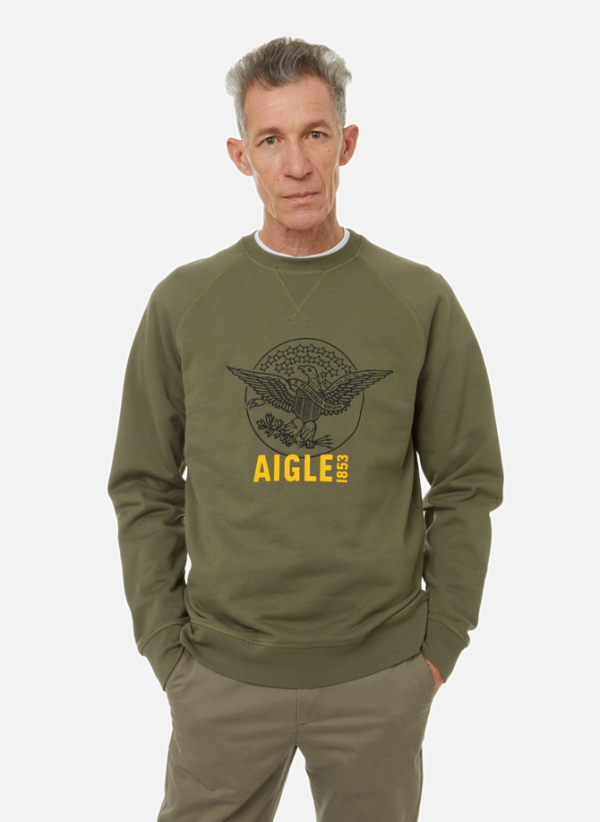 Printed cotton sweatshirt AIGLE