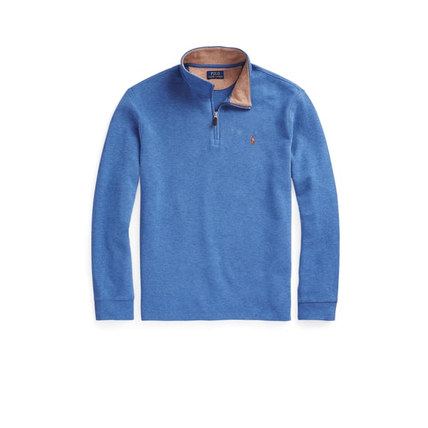 Pull col zippé en coton