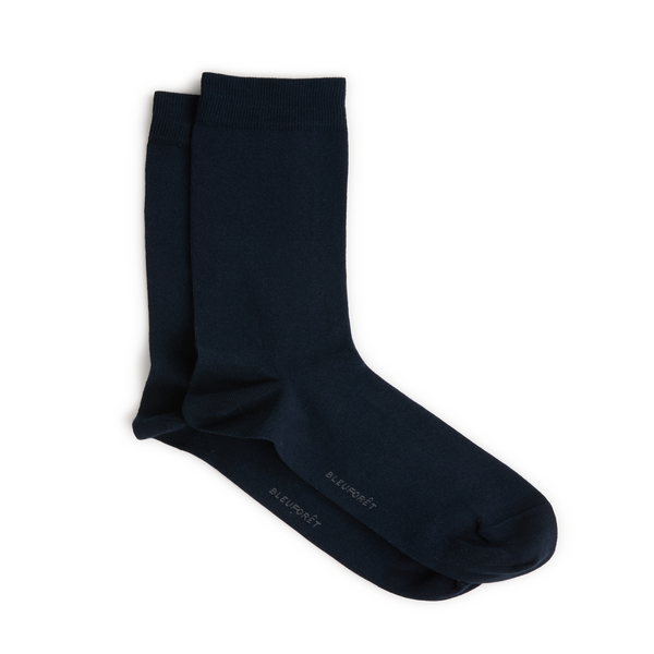 Bleuforêt Paisley Mid-calf Cotton-blend Socks In Black