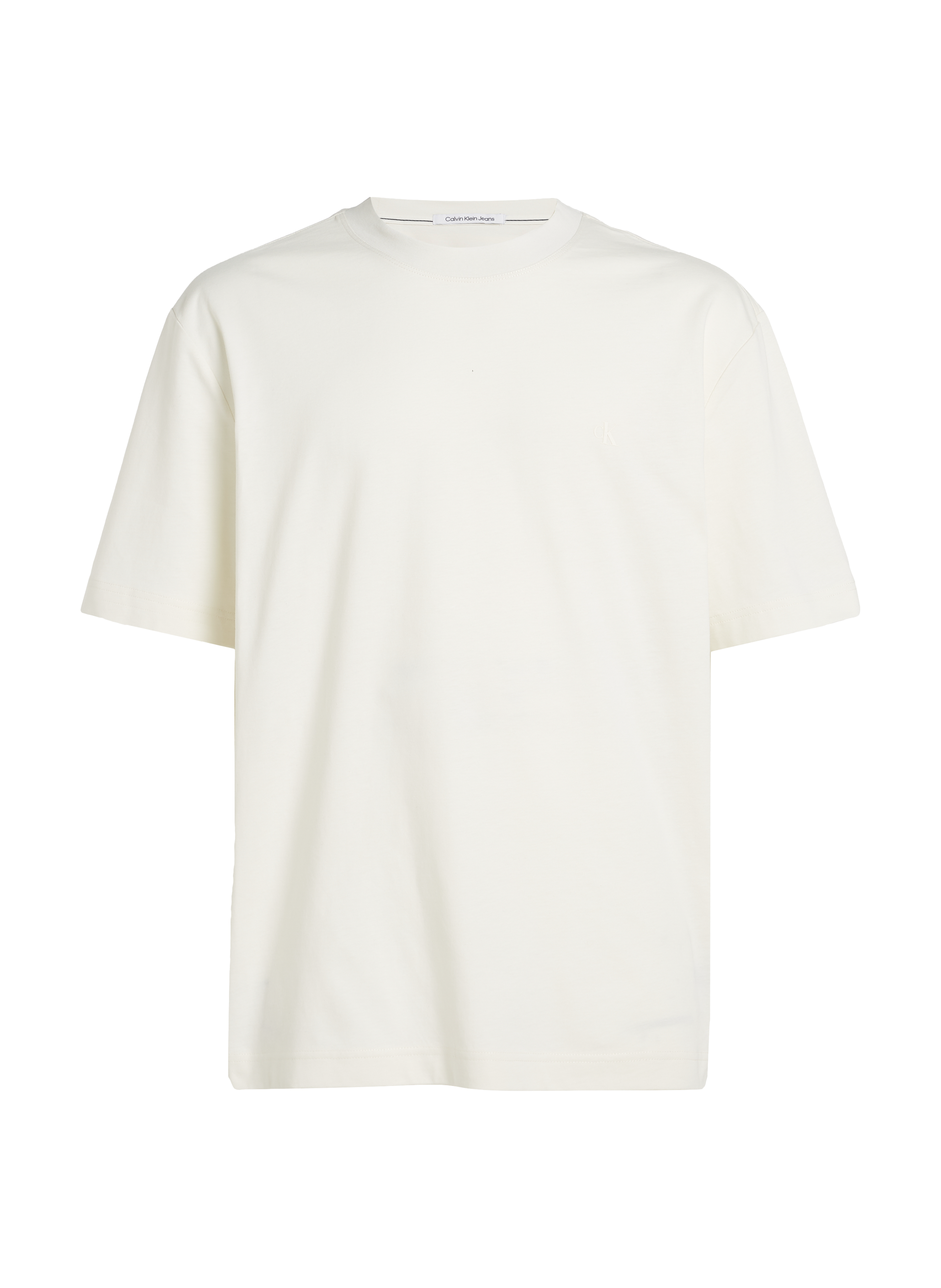 Cotton T-shirt CALVIN KLEIN Beige