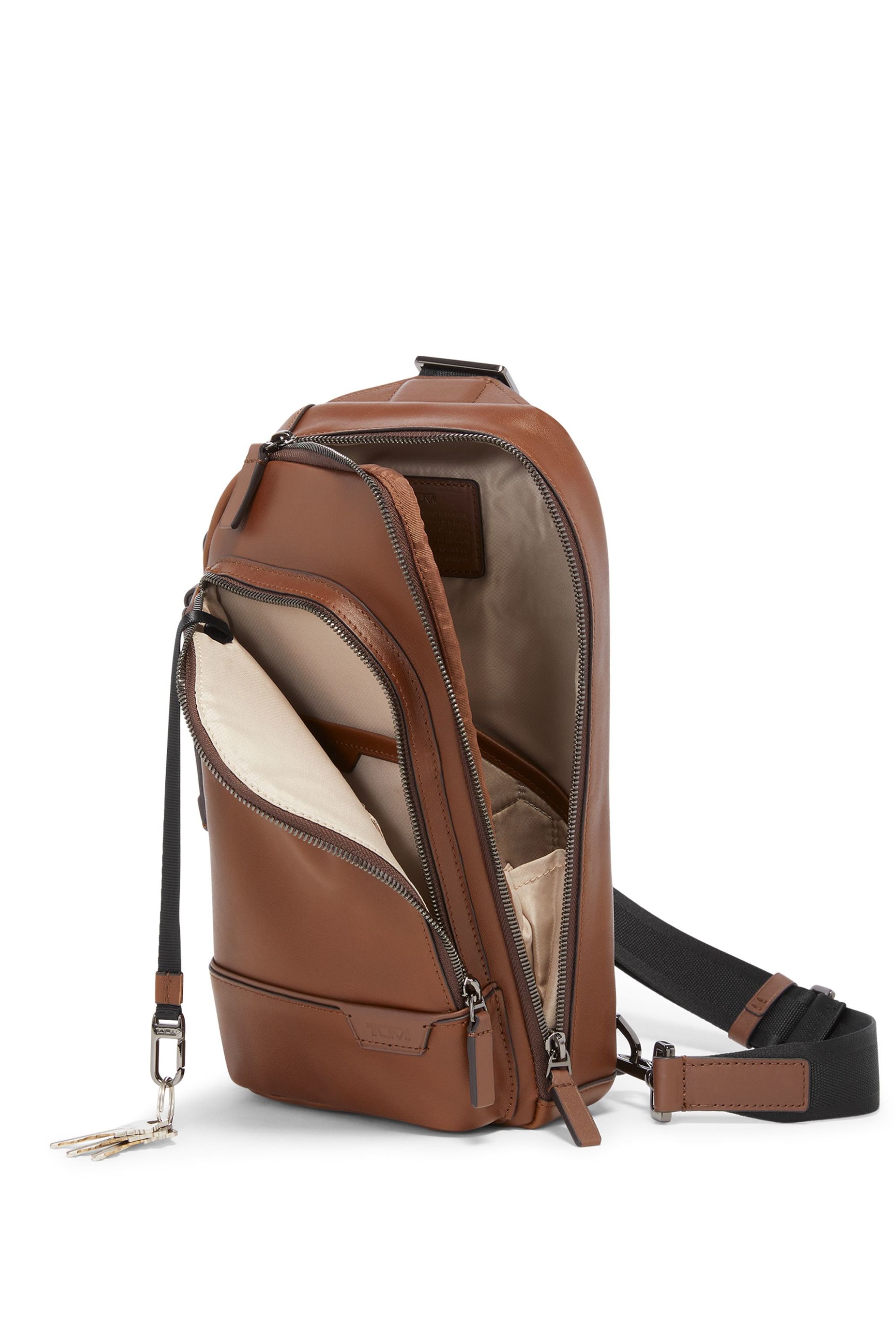 Tumi harrison cross-over bag taille s TUMI Marron