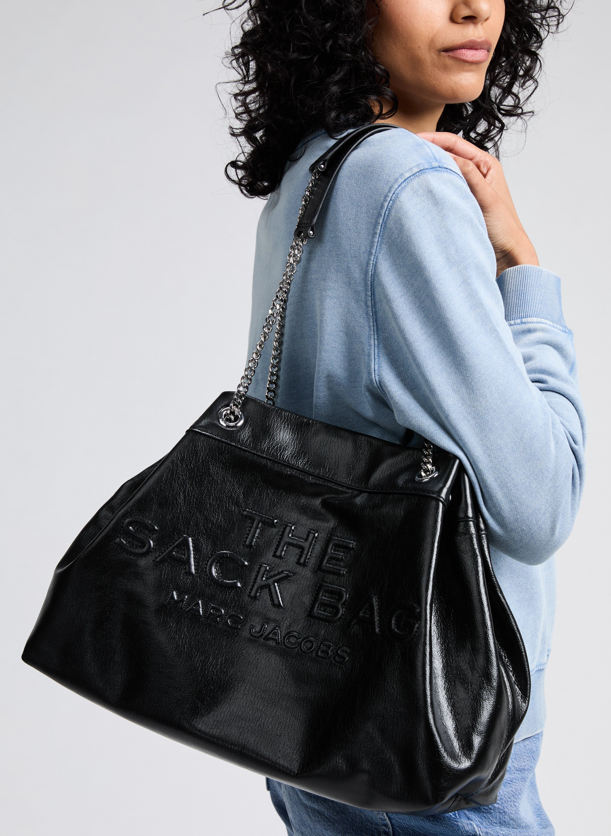 Sac cabas The Large Chain Sack  MARC JACOBS Noir