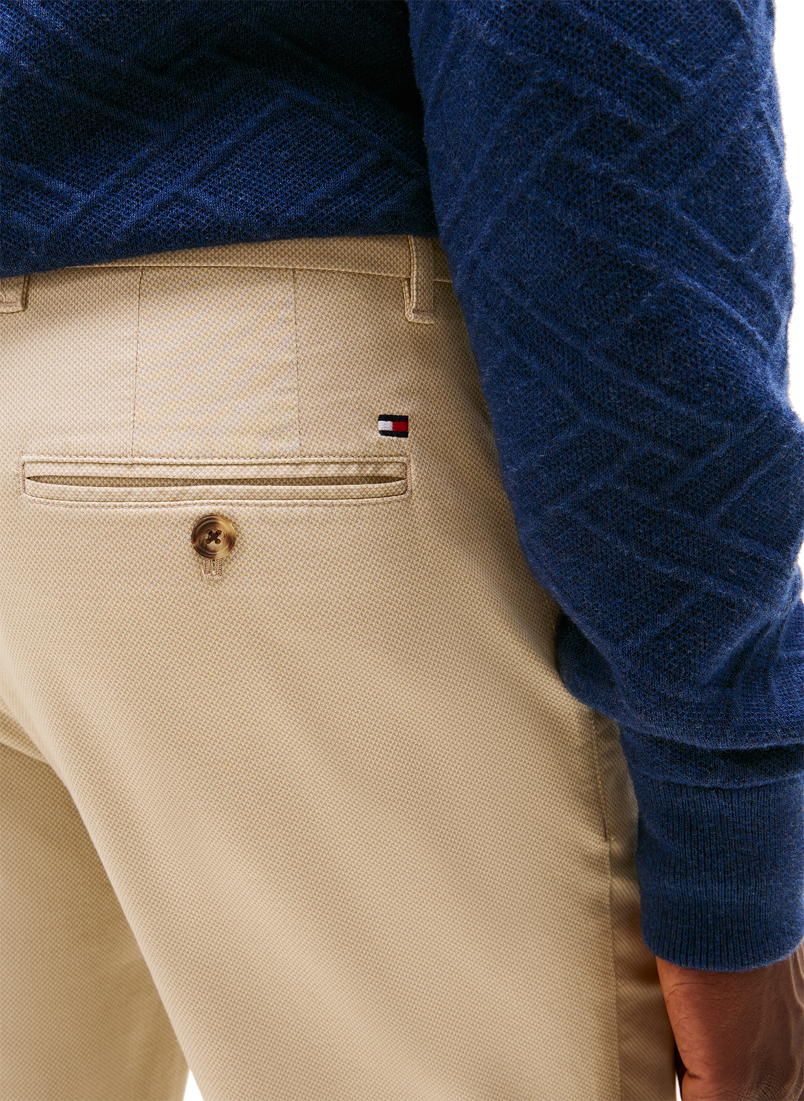 Straight cotton chinos TOMMY HILFIGER Beige
