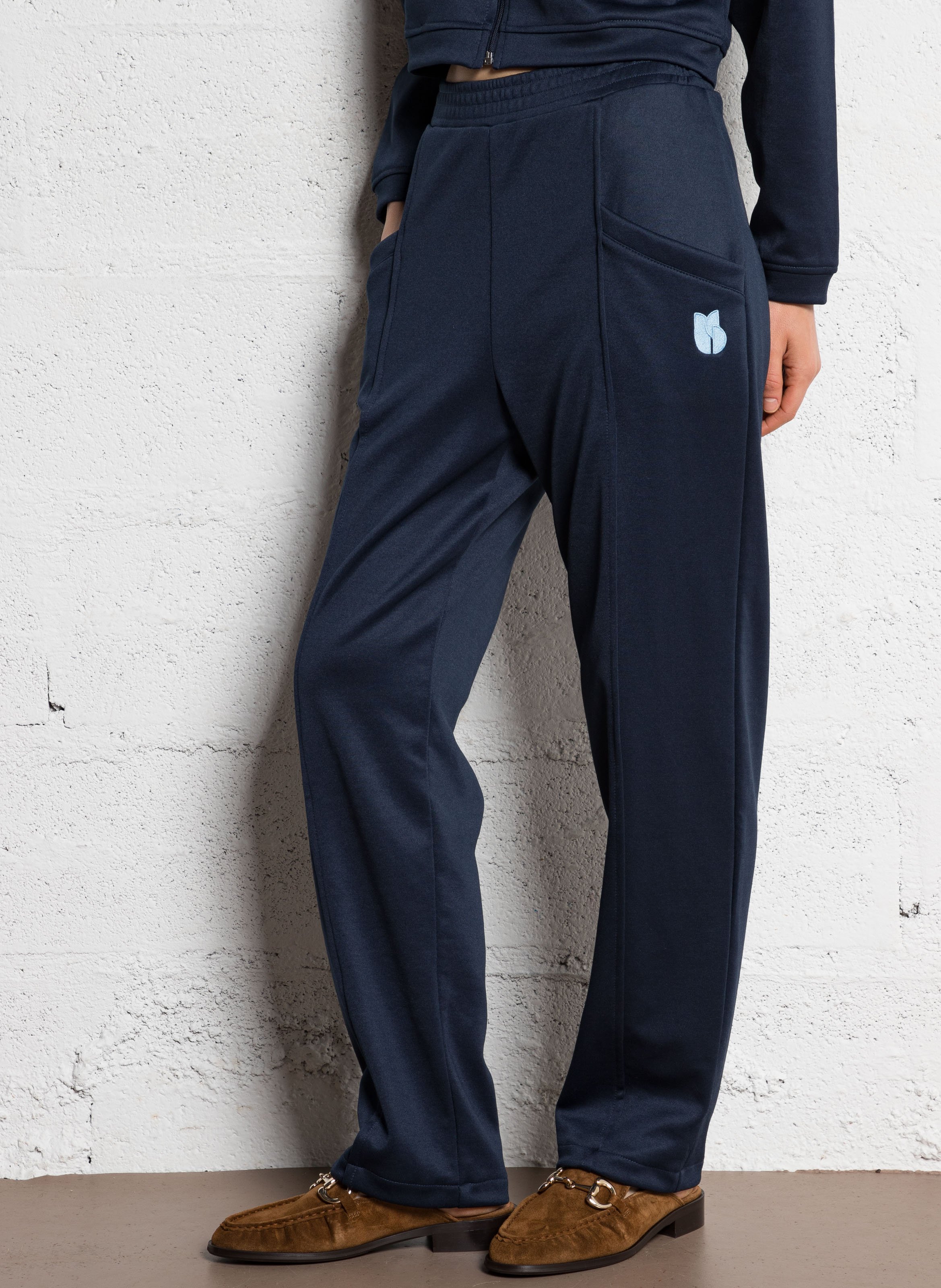 BA&SH Jogging droit aston Bleu