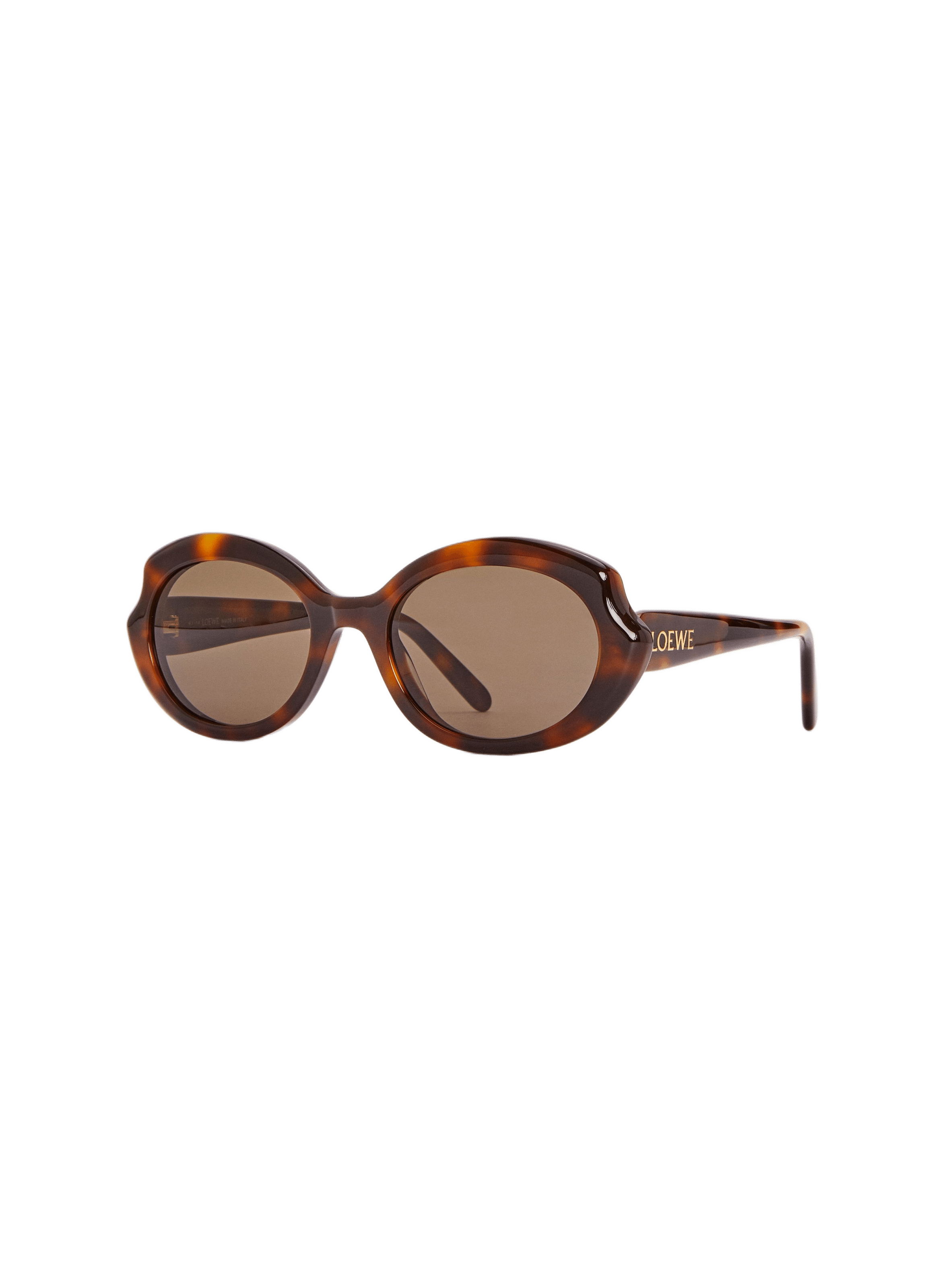 Slim Mini Oval Sunglasses LOEWE Brown