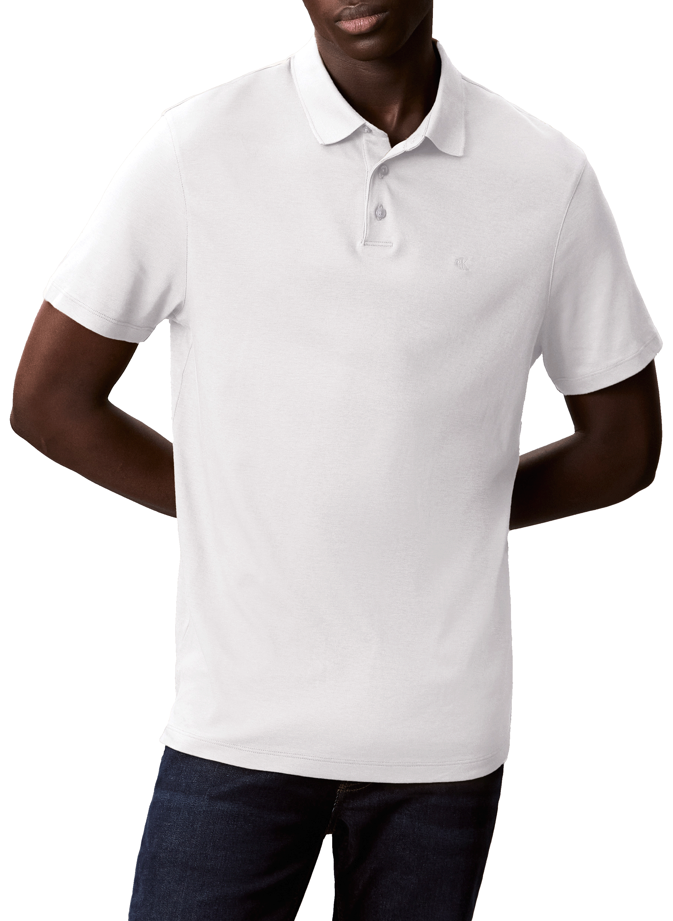 Polo in cotone CALVIN KLEIN Bianco