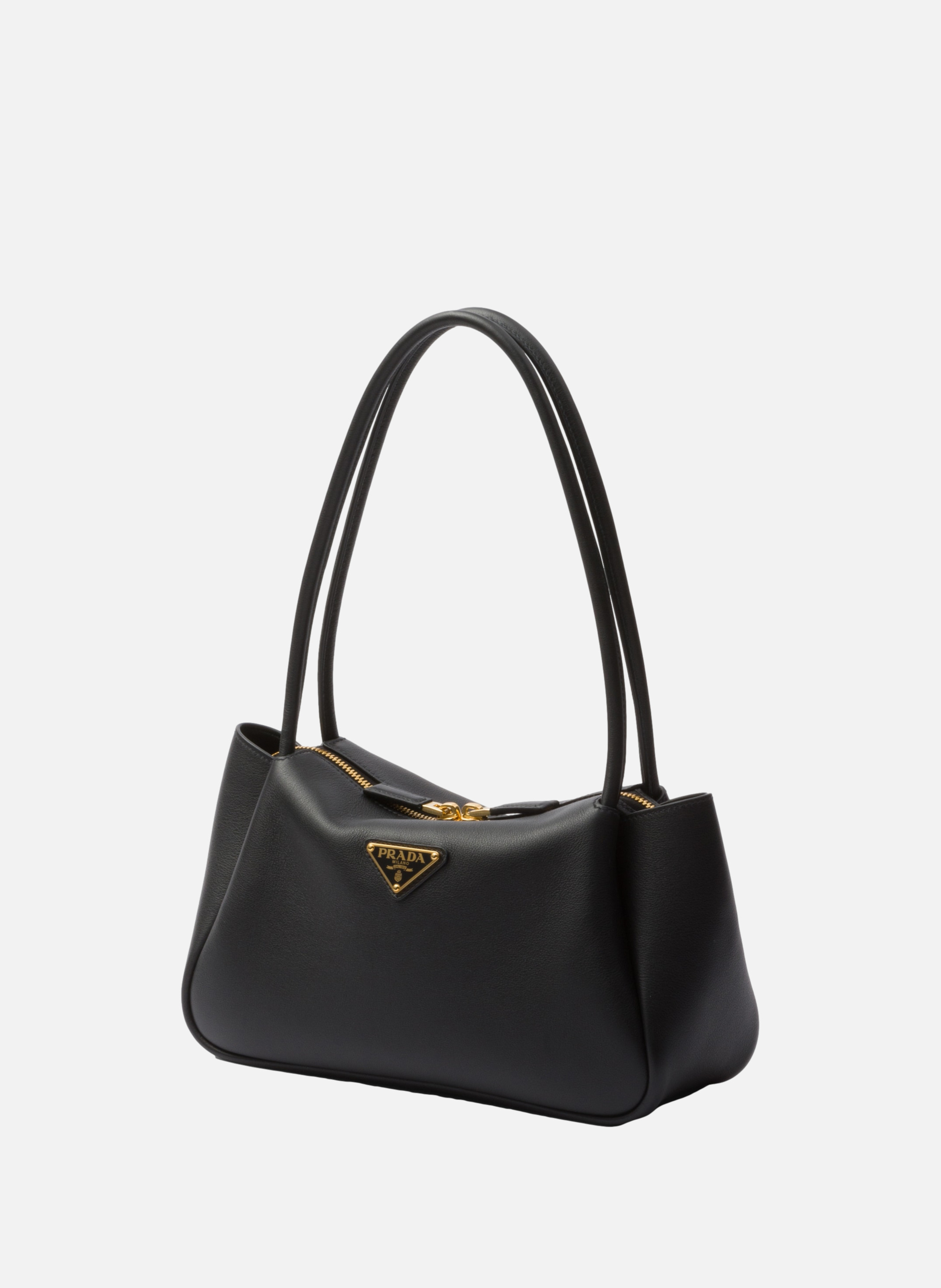 Sac à bandoulière prada darling en cuir Noir