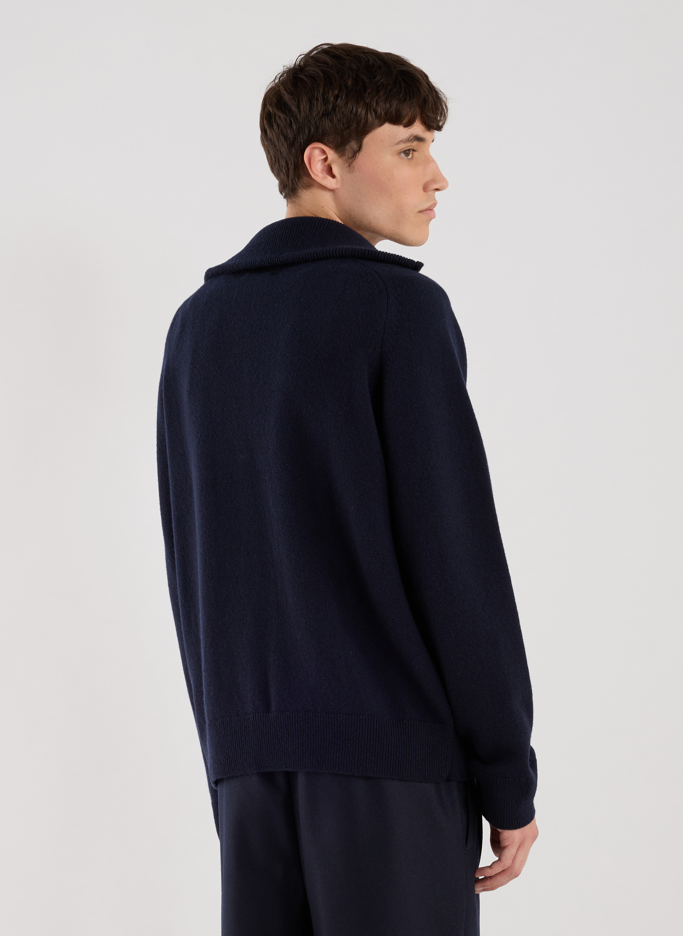 Wool high-neck sweater SAISON 1865 Blue