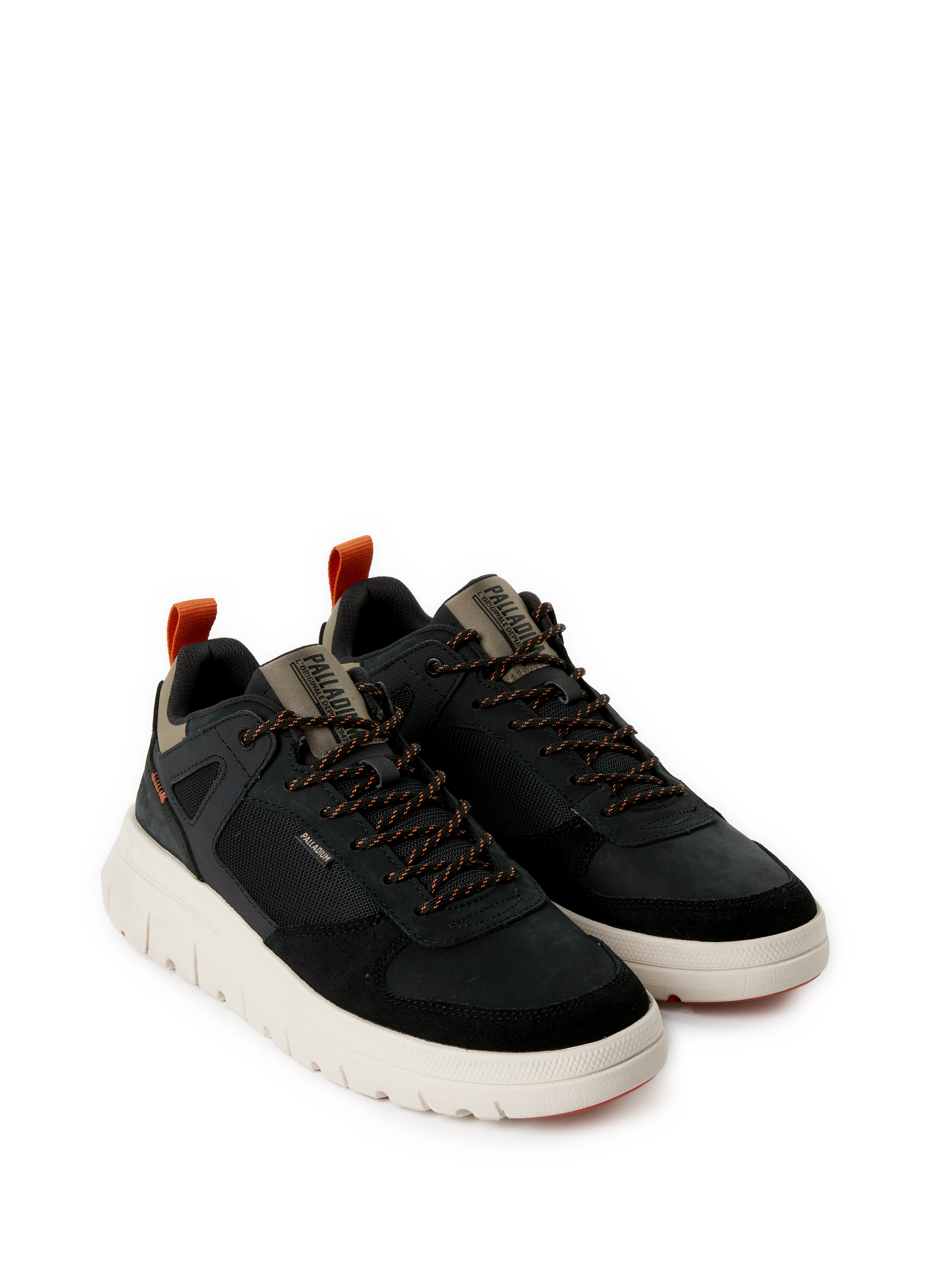 Mixed leather sneakers PALLADIUM Black