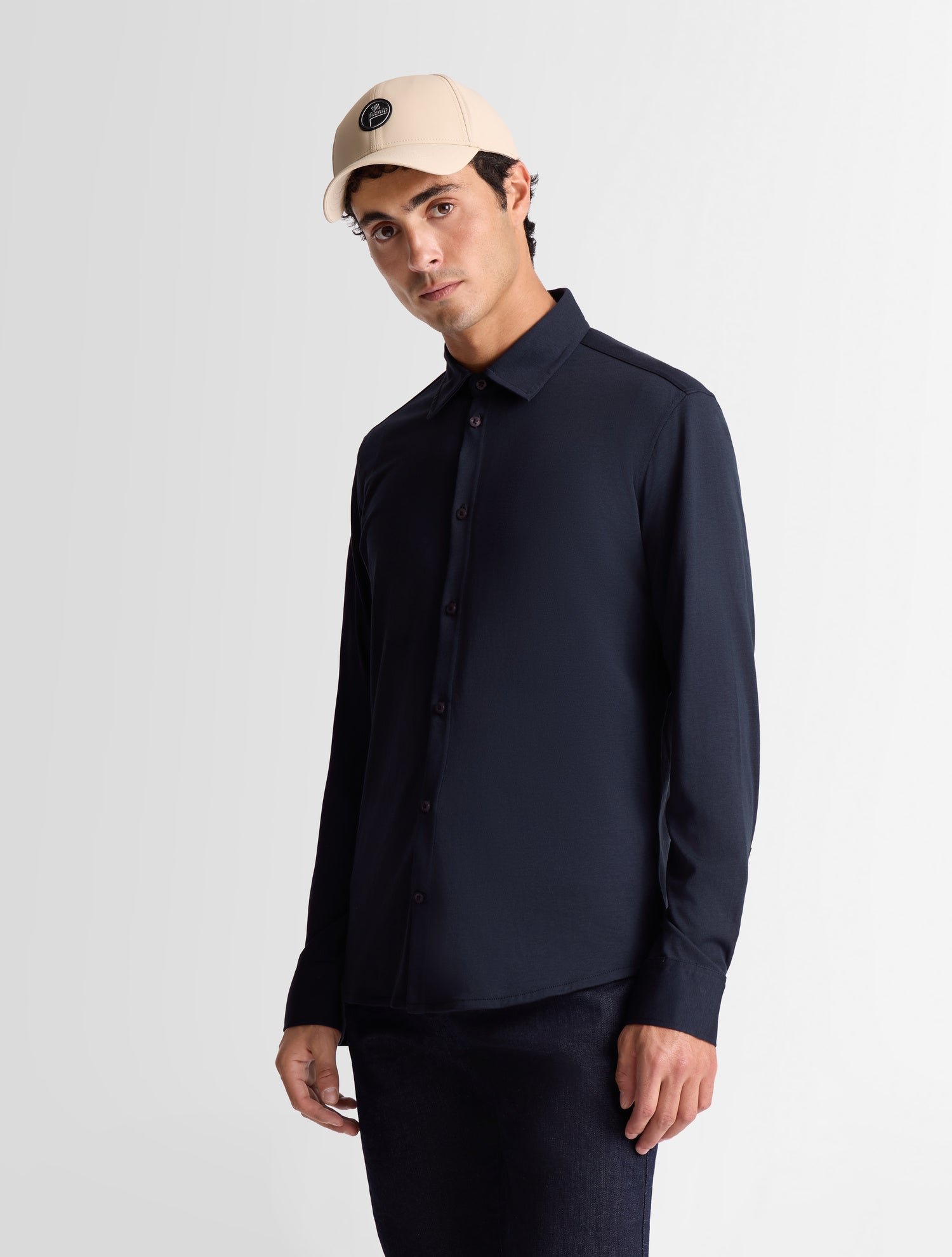 Chemise manches longues larson col chemise coupe ajustée FUSALP Bleu