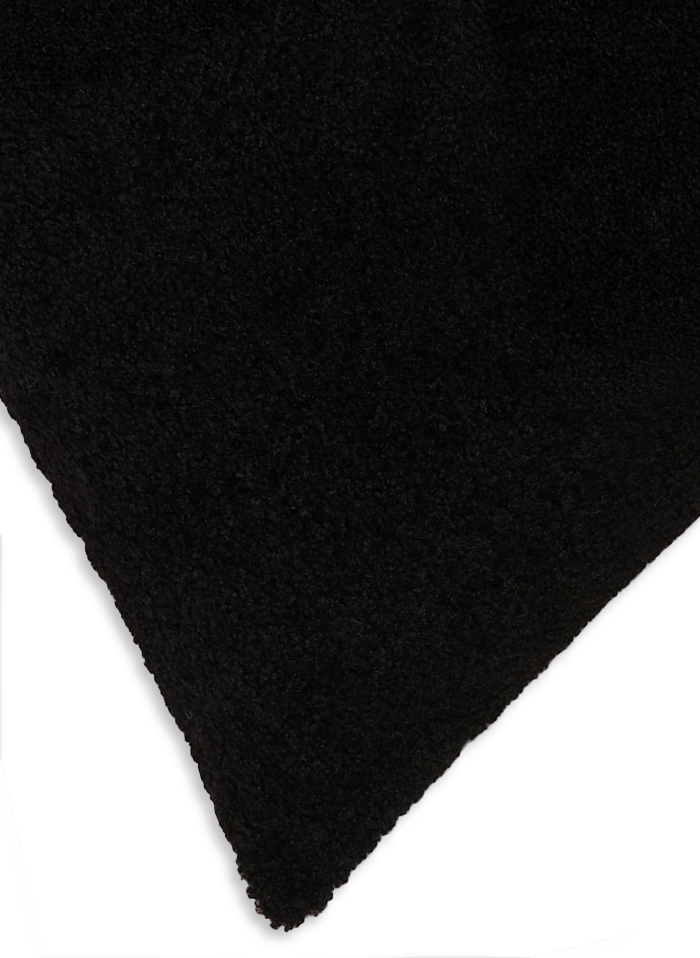 Housse de coussin effet mouton AU PRINTEMPS PARIS Noir