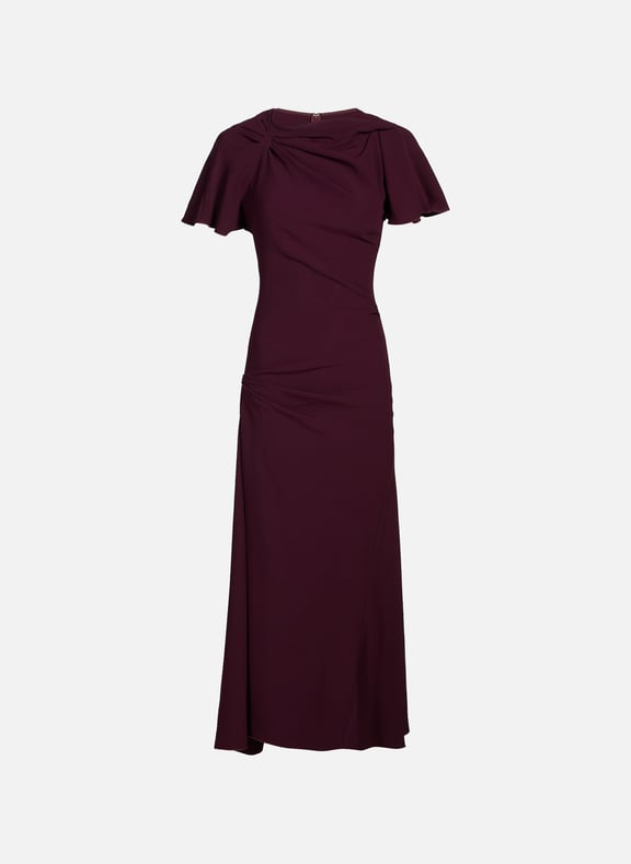 Robe longue effet drapé Rouge by VICTORIA BECKHAM VICTORIA BECKHAM Robe longue effet drapé Rouge