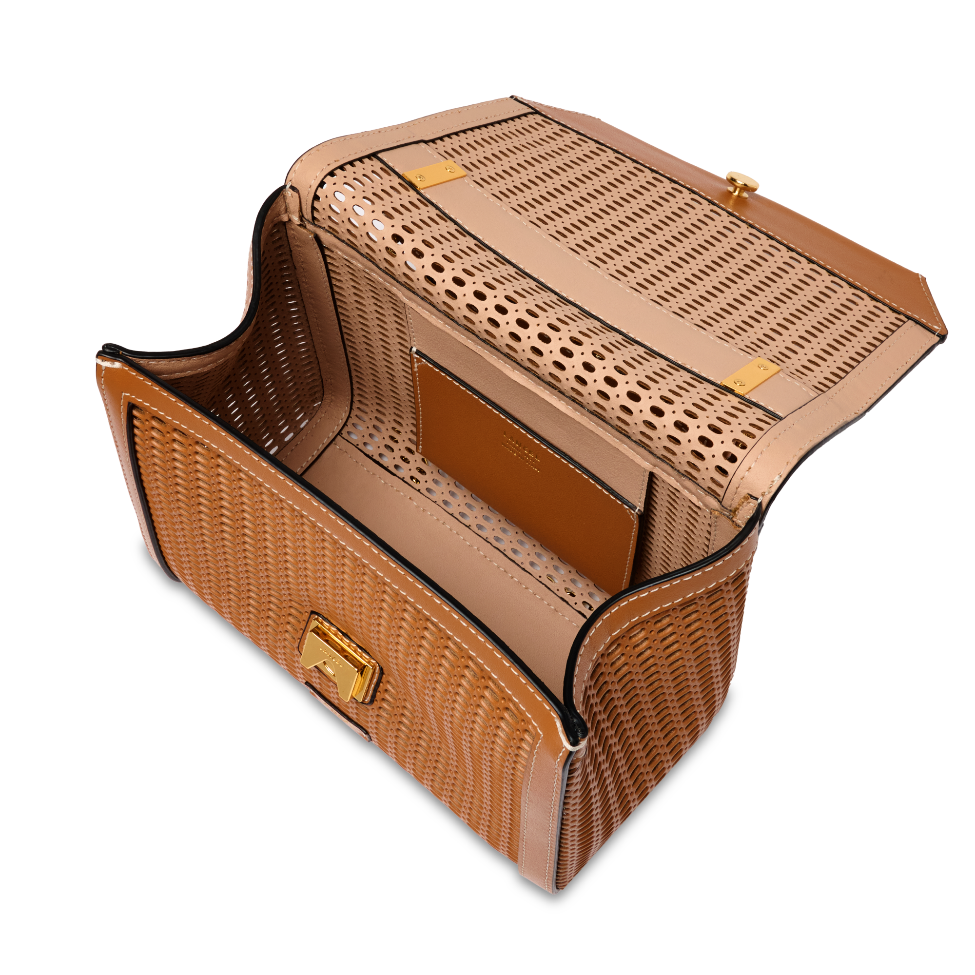 Sac rabat m ninon de lancel en cuir LANCEL Marron