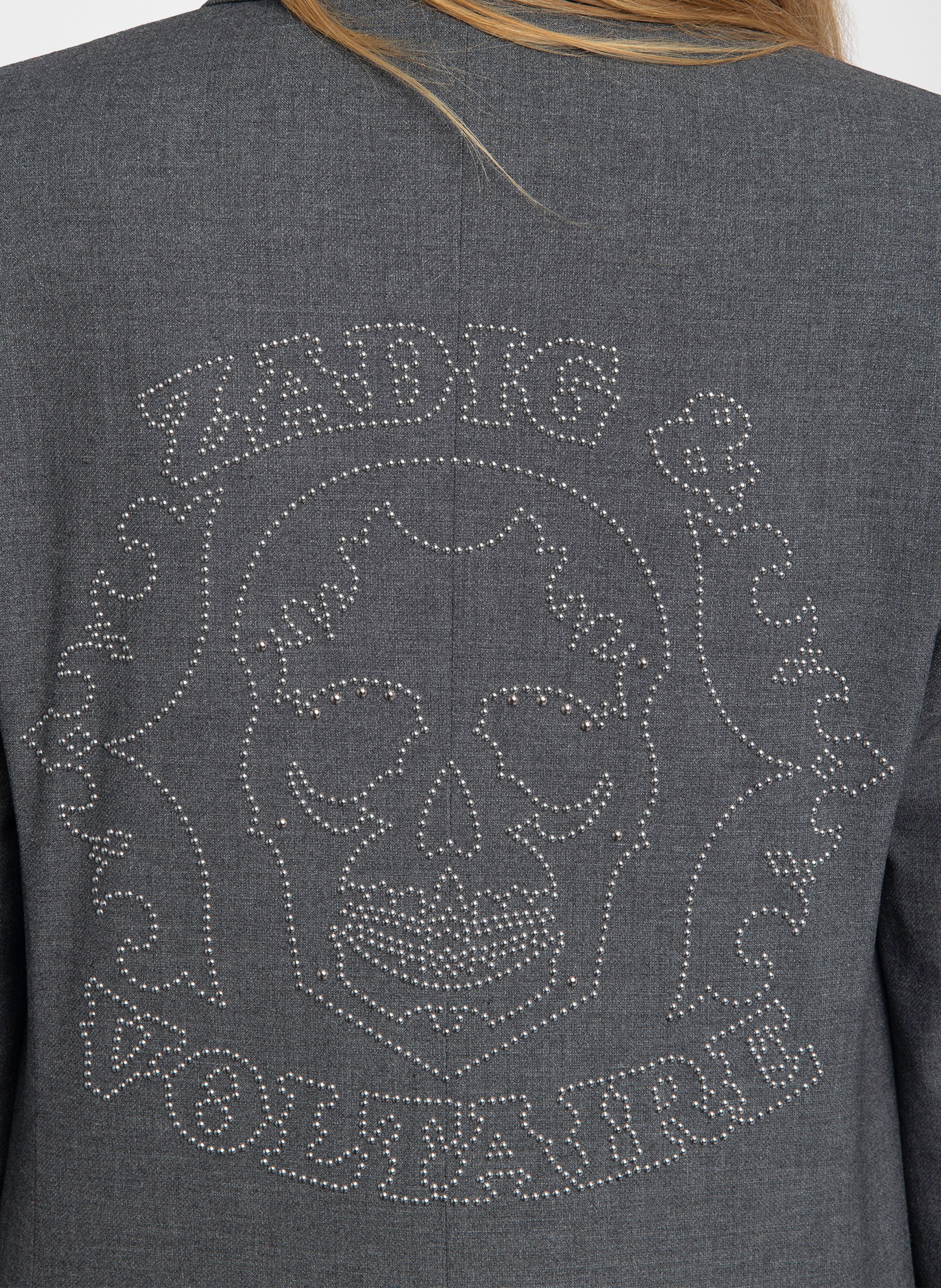 Blazer droit à strass vavy ZADIG&VOLTAIRE Gris