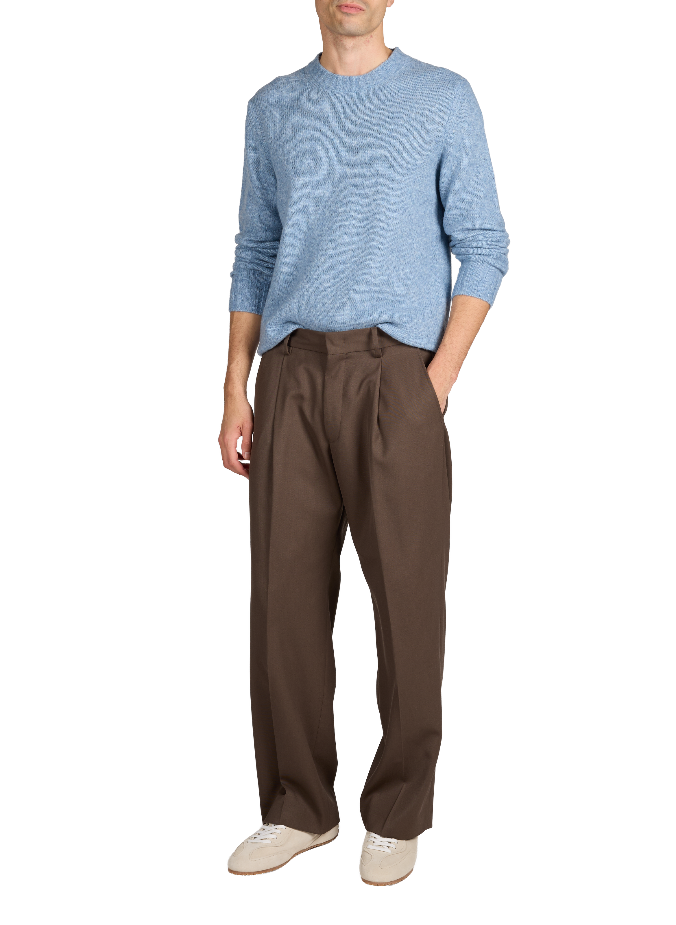 Pull en laine mérinos NN.07 Bleu