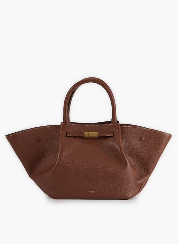 Striped leather handbag Brown Demellier london - Women | Printemps.com Striped leather handbag Brown Demellier london - Women | Printemps.com