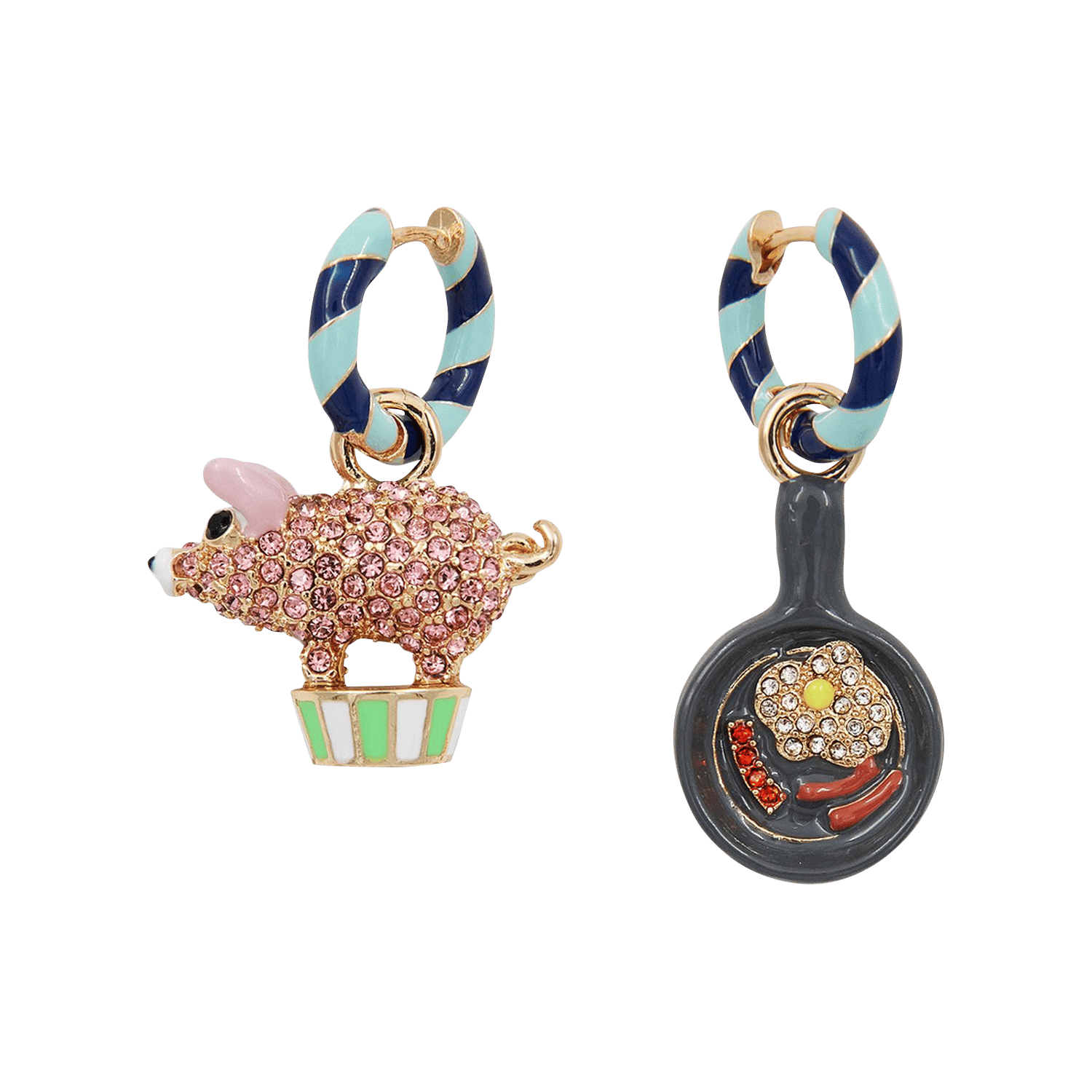 Boucles d'oreilles pendantes Jubby ESSENTIEL ANTWERP Bleu