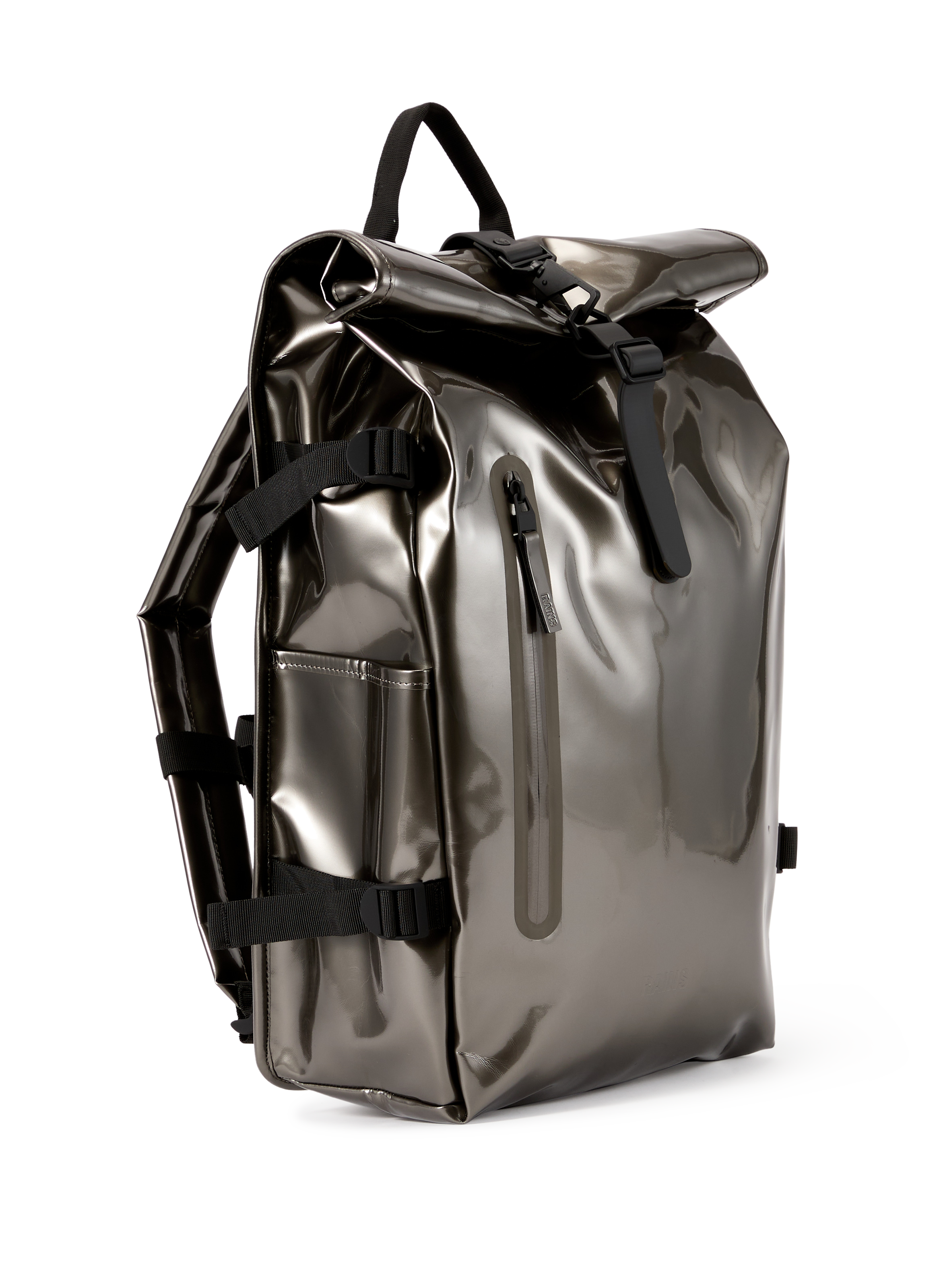 Sac à dos Rolltop Rucksack Large RAINS Argent