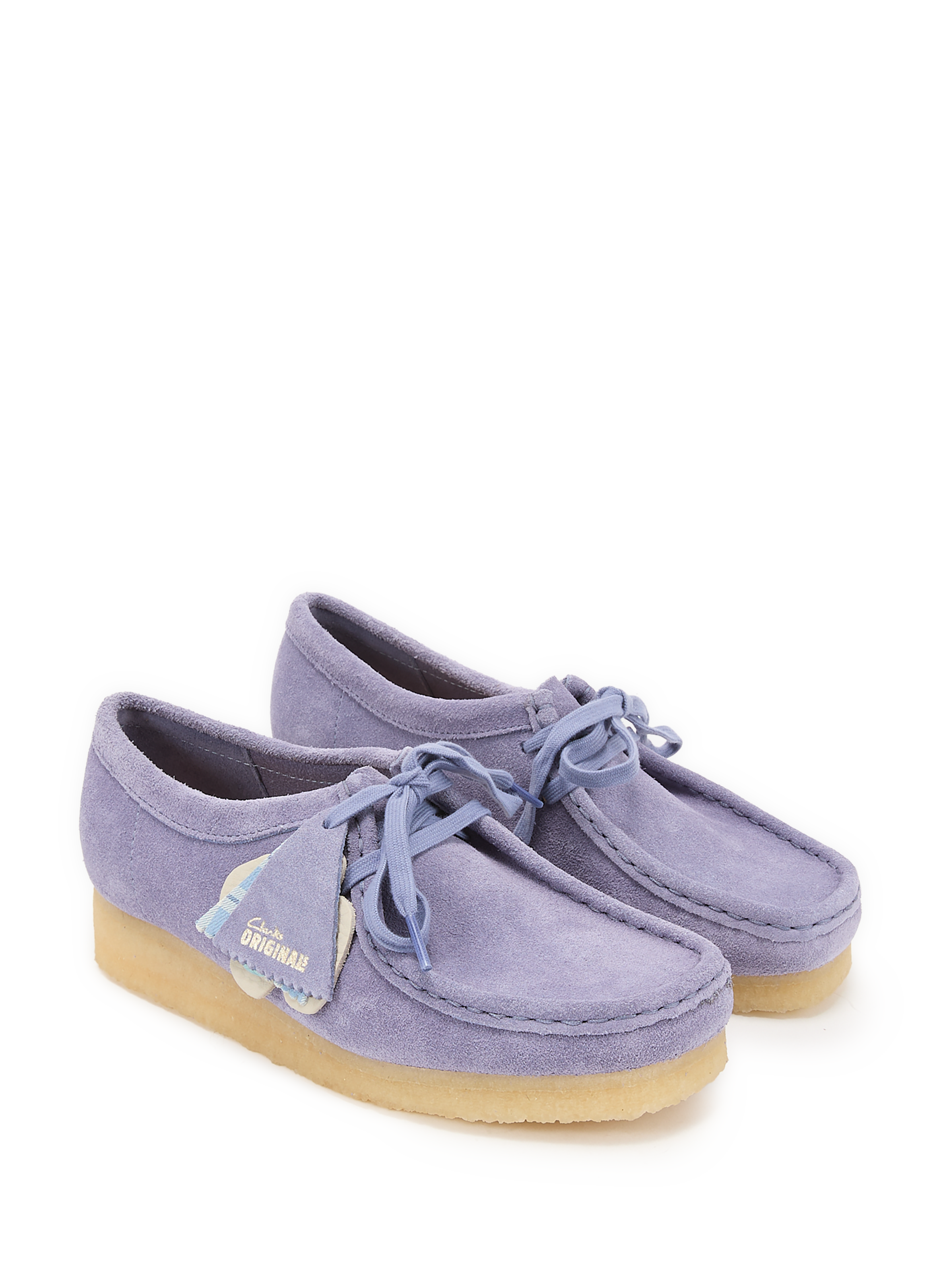 Mocassins Wallabee en cuir suédé CLARKS Violet