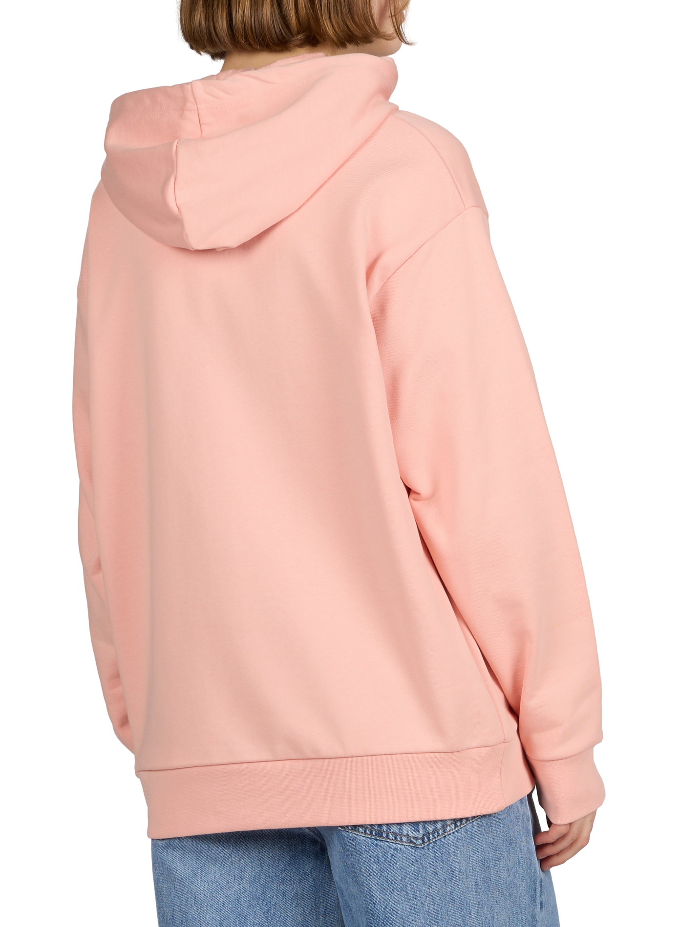 Cotton hoodie LACOSTE Pink