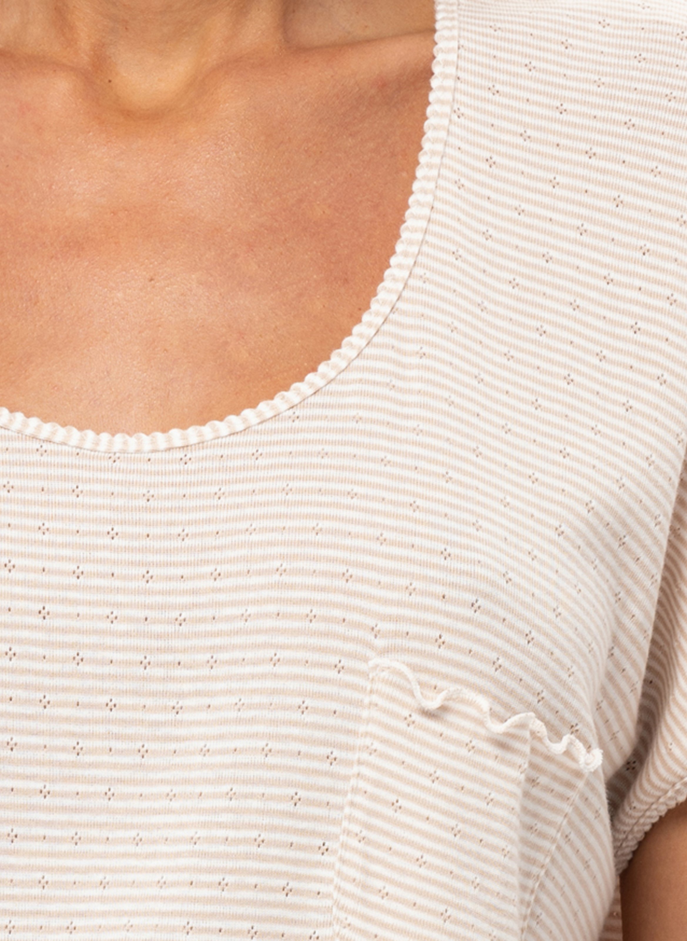 Chemise de nuit en coton matcha 201 LE CHAT Multicolore