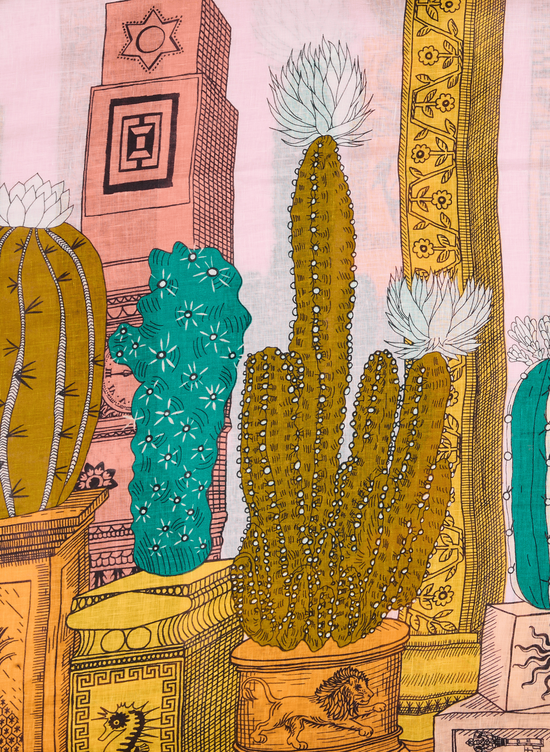 Tequila Linen Scarf INOUITOOSH Purple