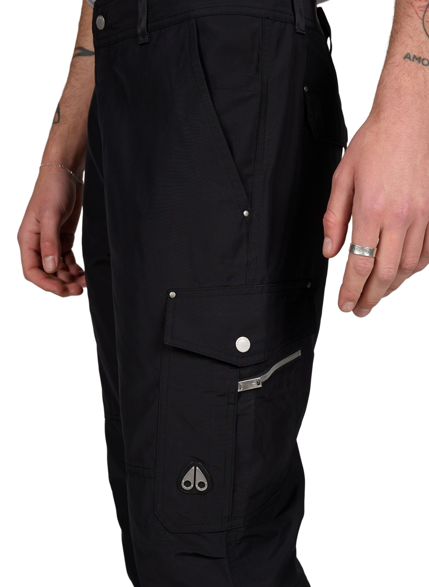 Pantalon cargo uni MOOSE KNUCKLES Noir