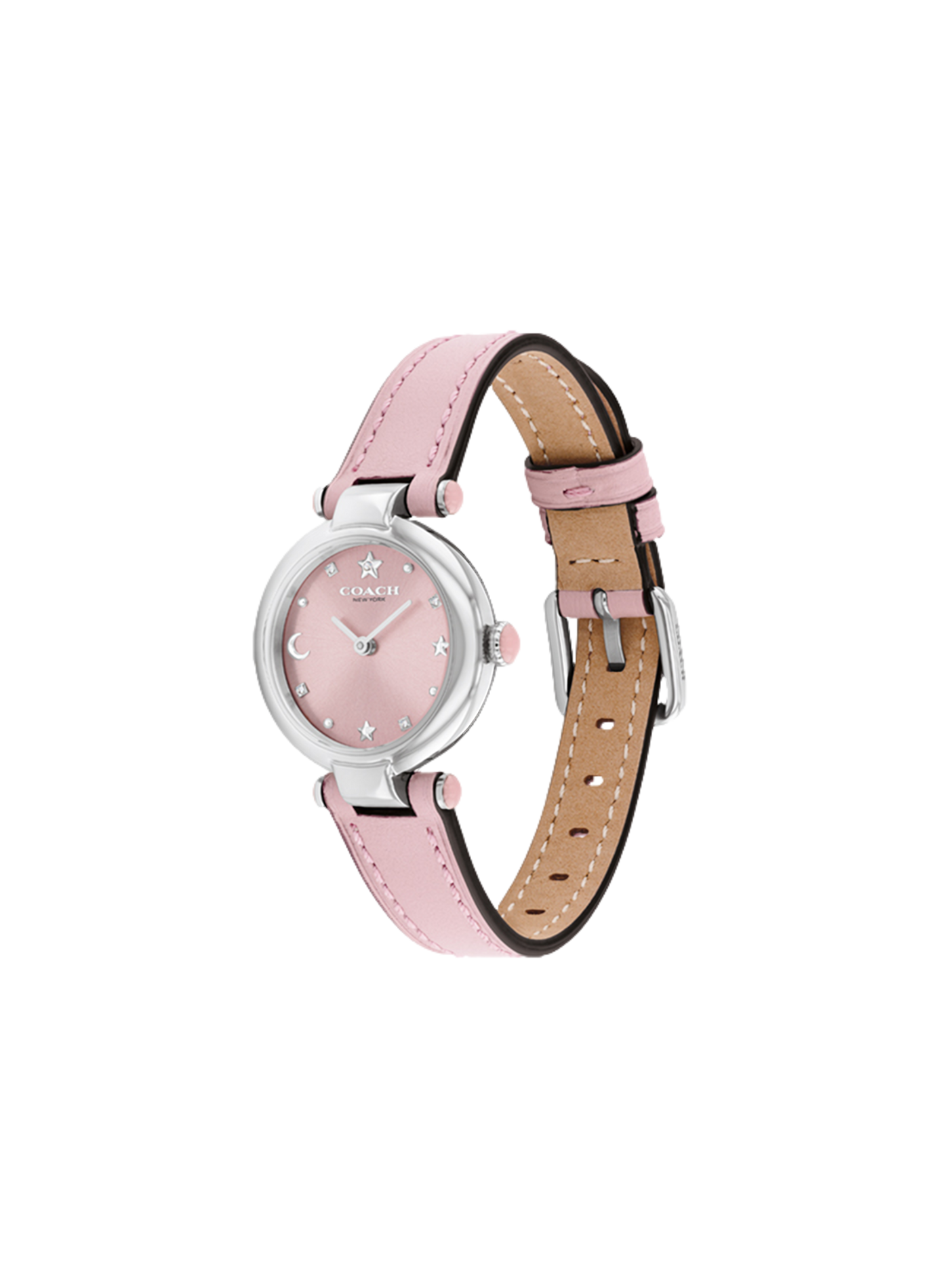 Montre quartz Cary en cuir COACH MONTRES Rose