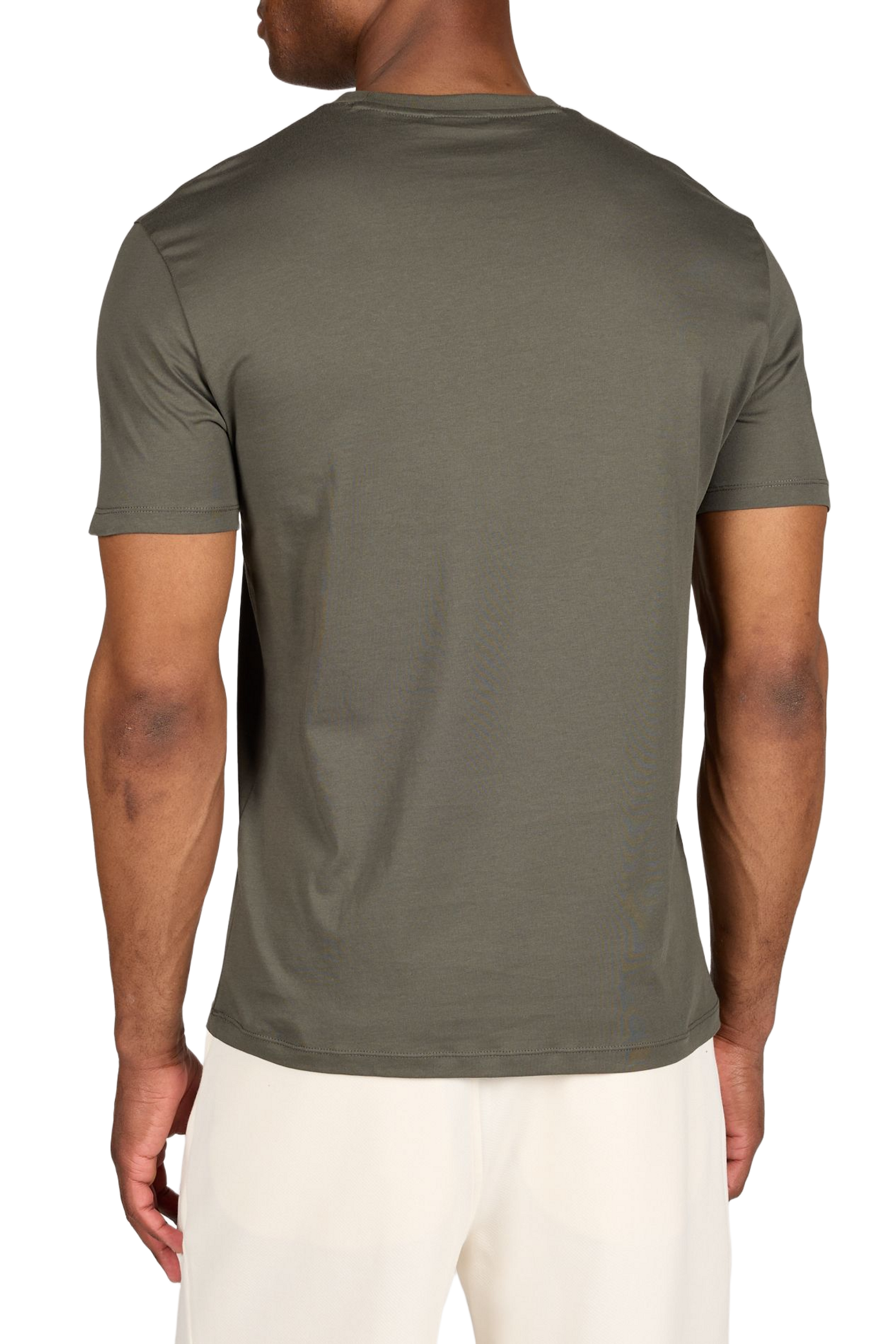 Biker-style cotton t-shirt ARMANI EXCHANGE Khaki
