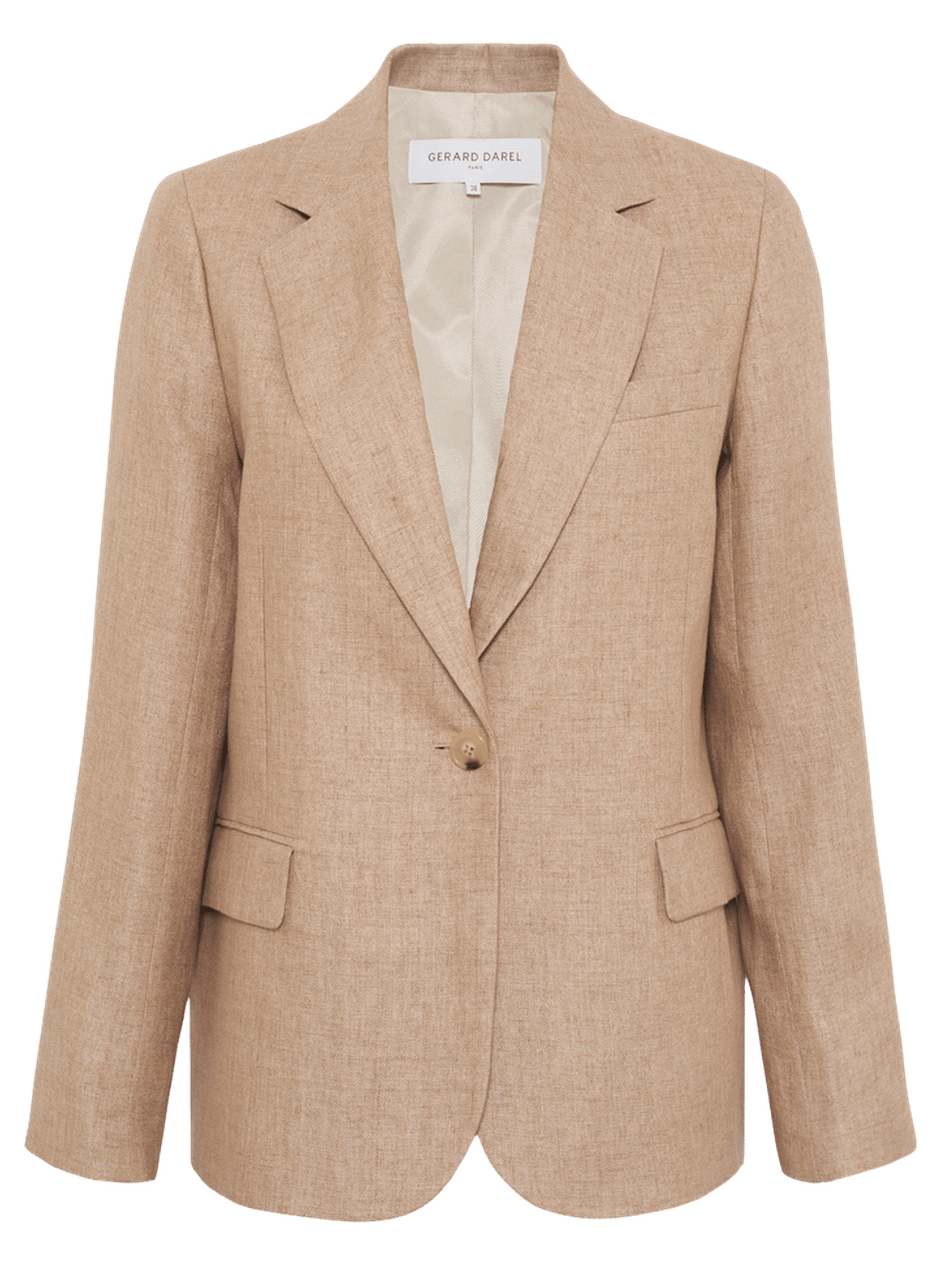 Veste de tailleur en lin - taliya GERARD DAREL Beige