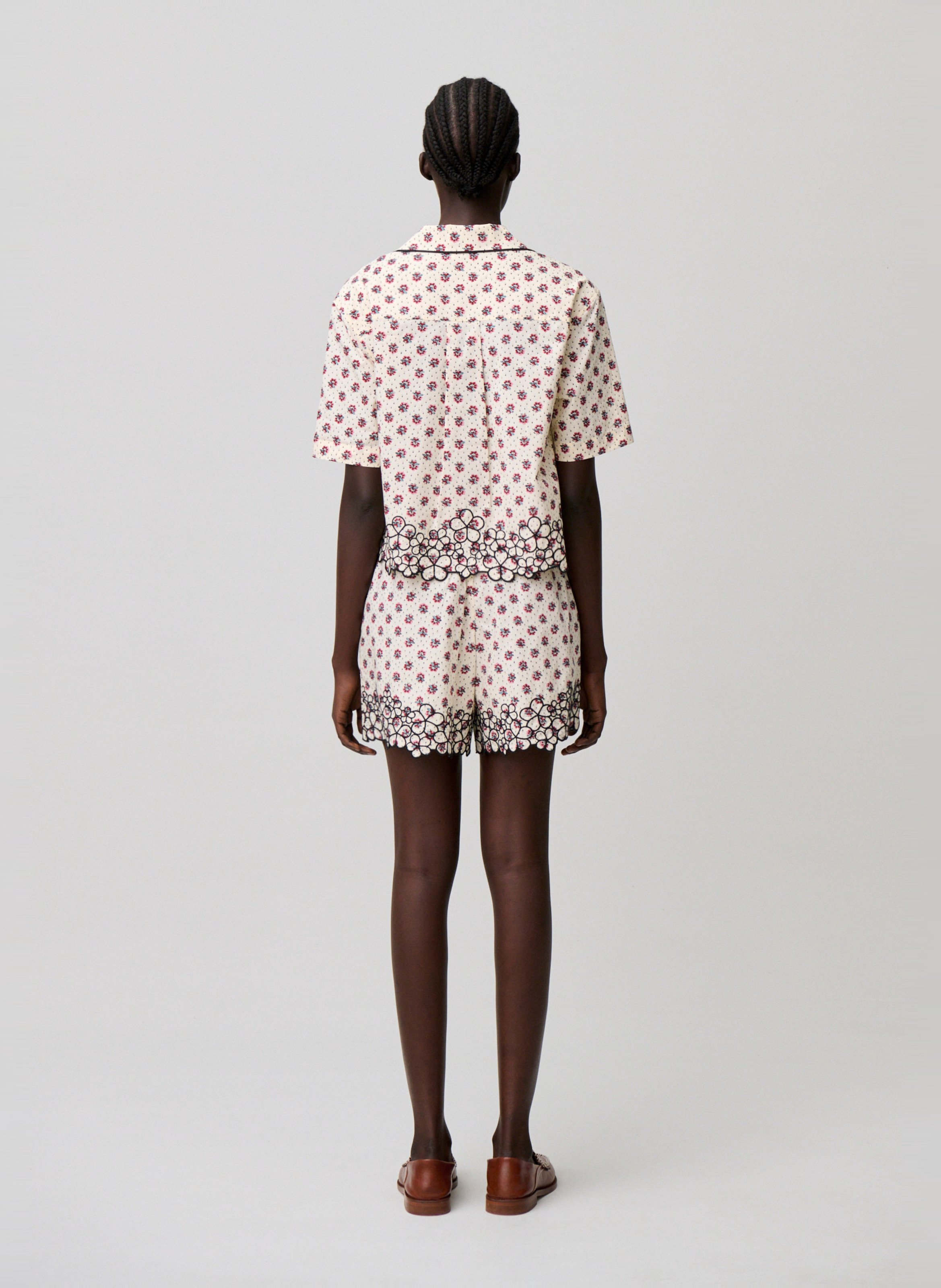 Chemise droite imprimée CLAUDIE PIERLOT Multicolore