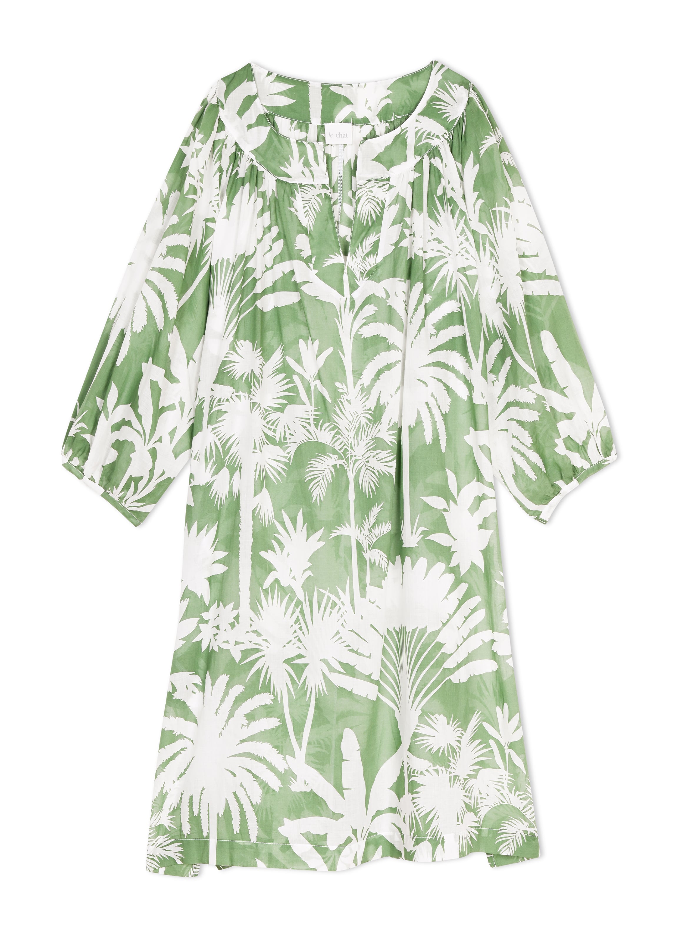 Kaftan en voile de coton bronzette 240 LE CHAT Multicolore