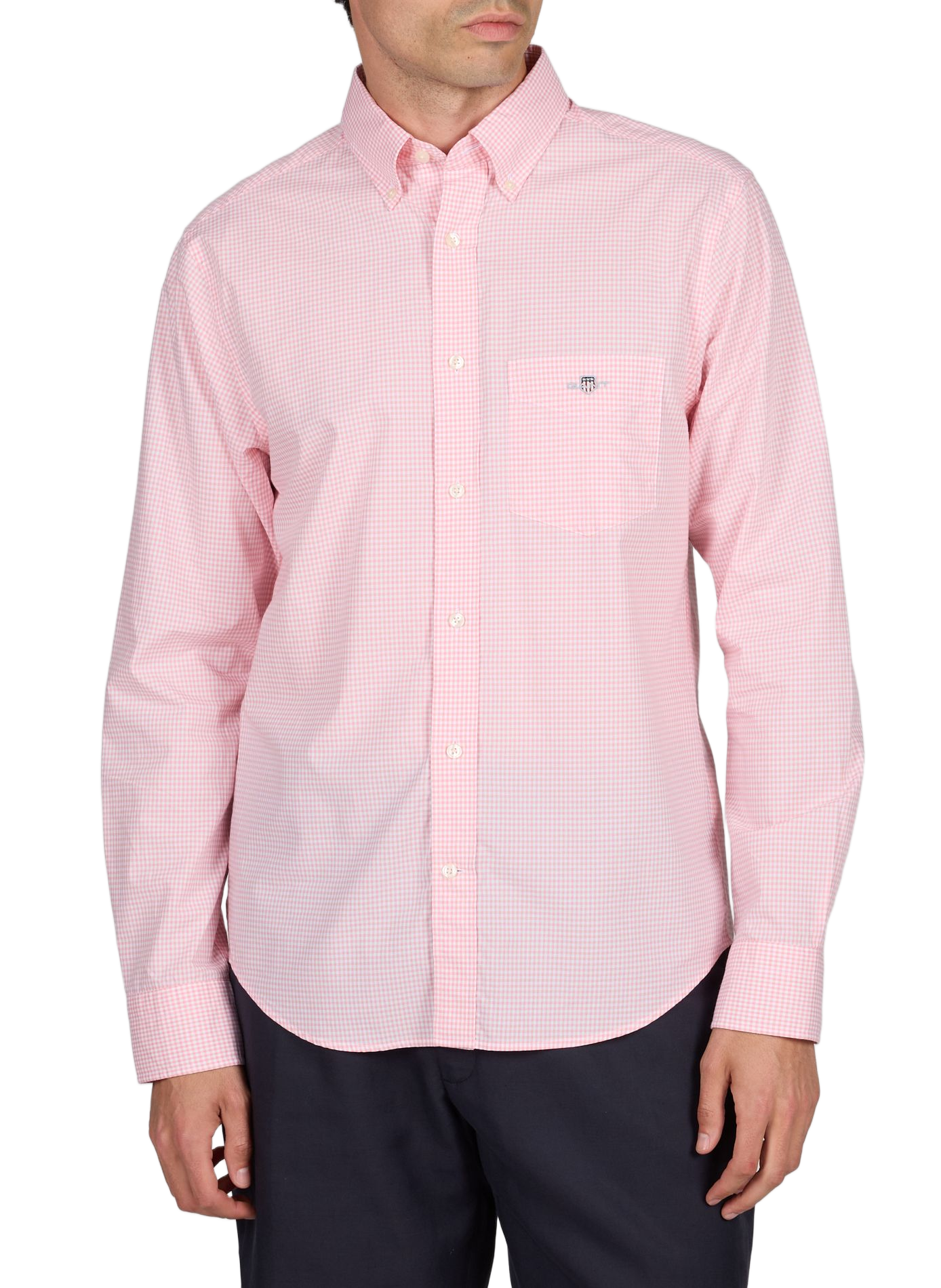 Chemise à carreaux col américain en coton GANT