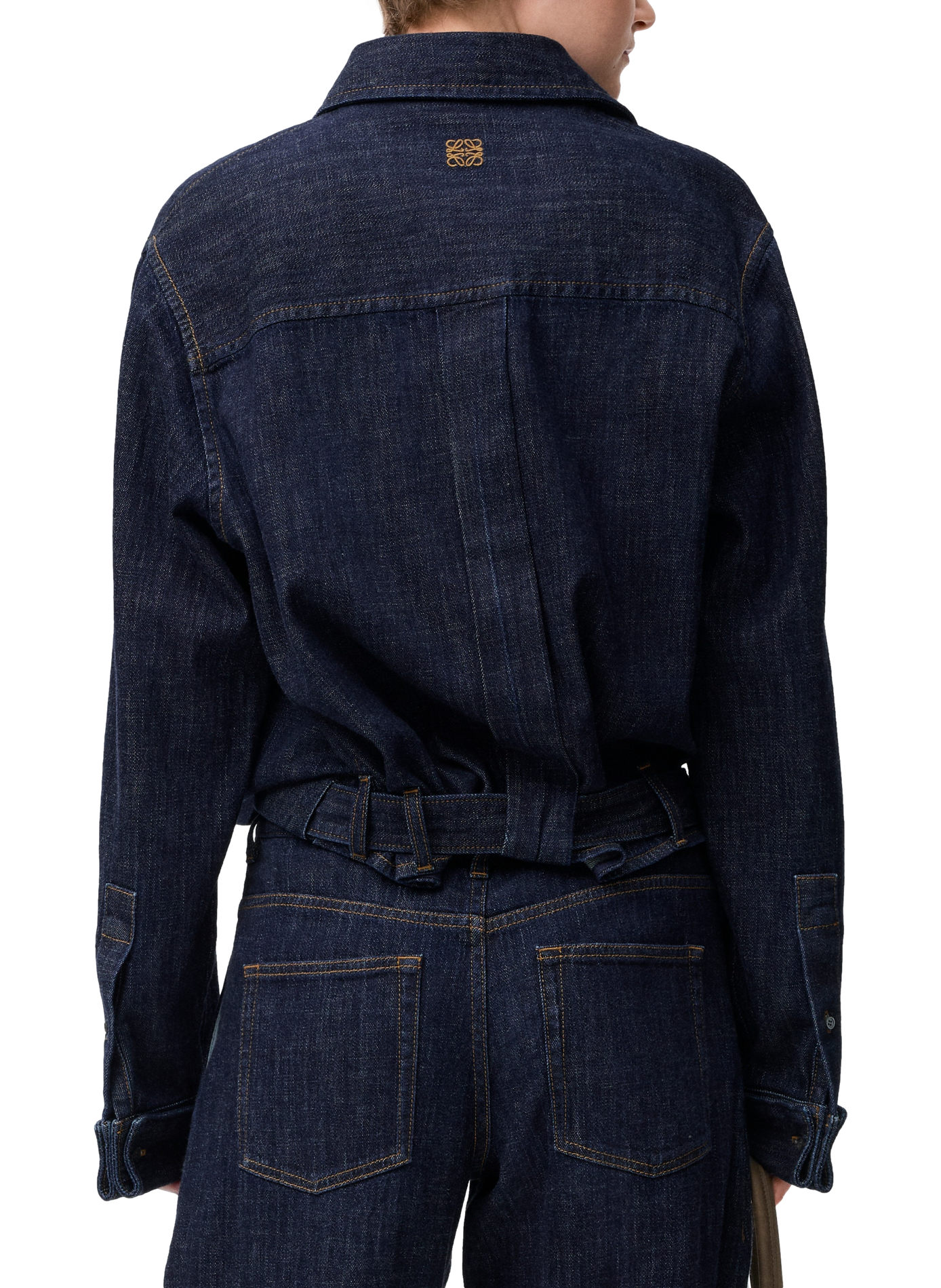 Draped denim shirt LOEWE Blue