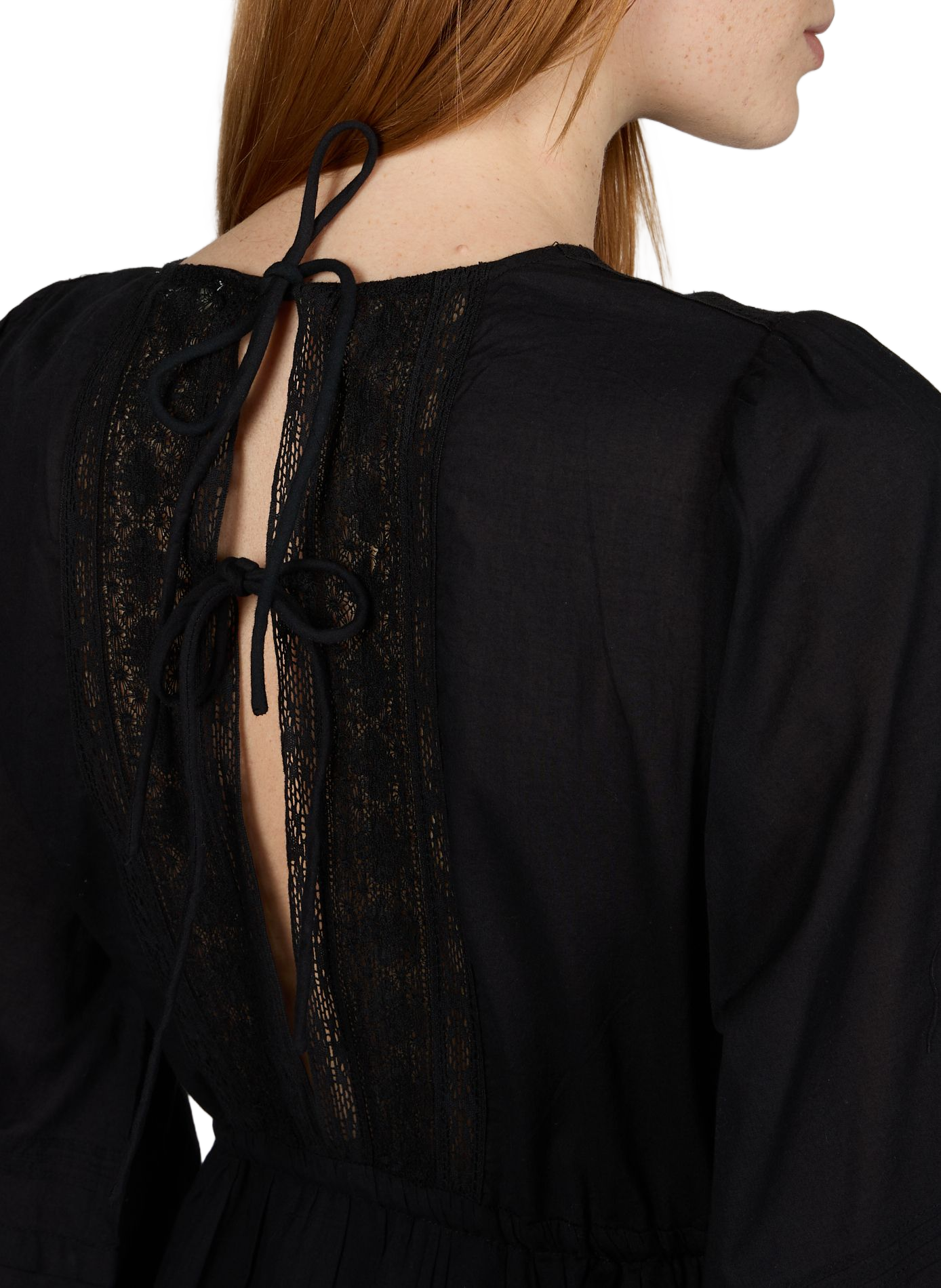 Long cotton Bali dress LOUISE MISHA Black