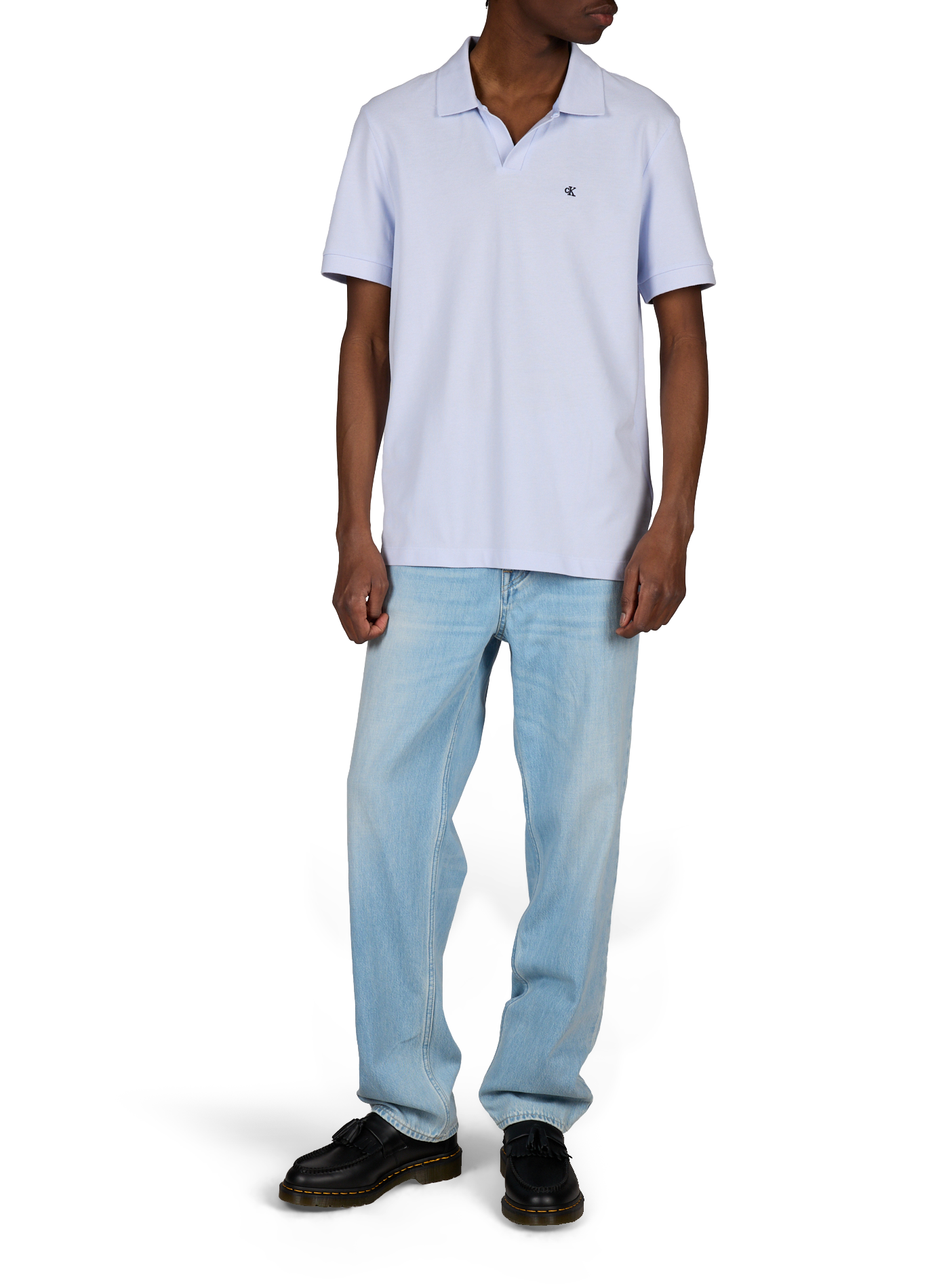 Piqué cotton polo CALVIN KLEIN Blue