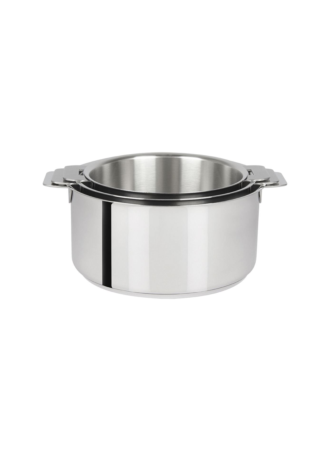Lot de 3 casseroles Mutine en inox CRISTEL Gris