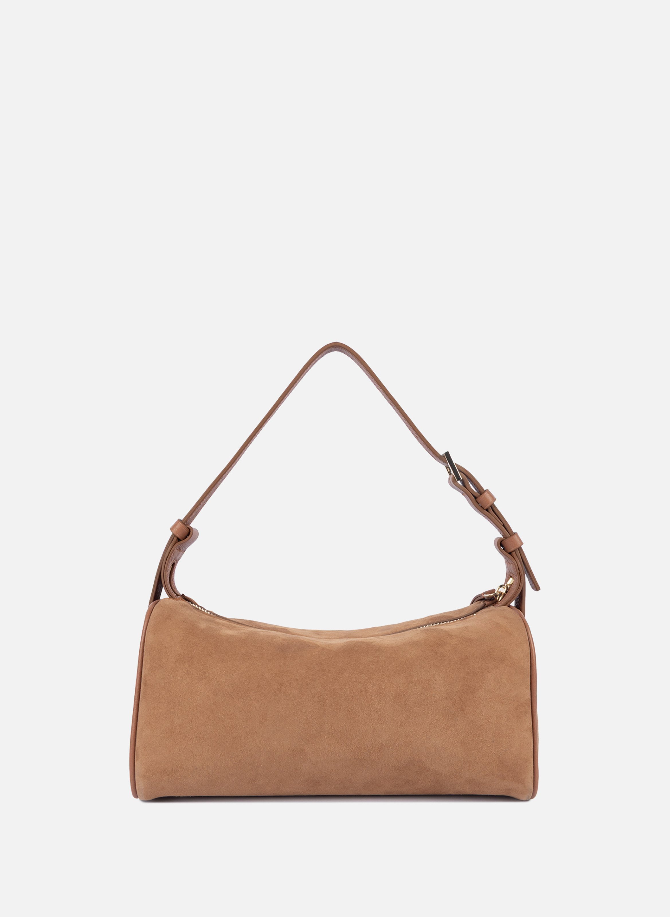Sac rectangle - suède LANCASTER Marron