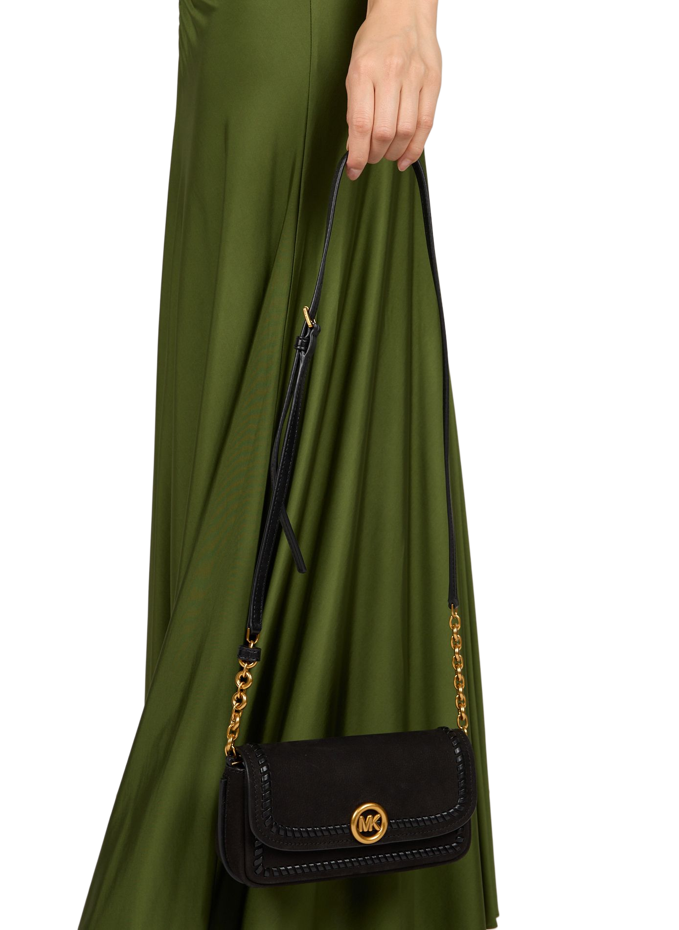 Sac à bandoulière Nolita small en cuir MICHAEL KORS Noir