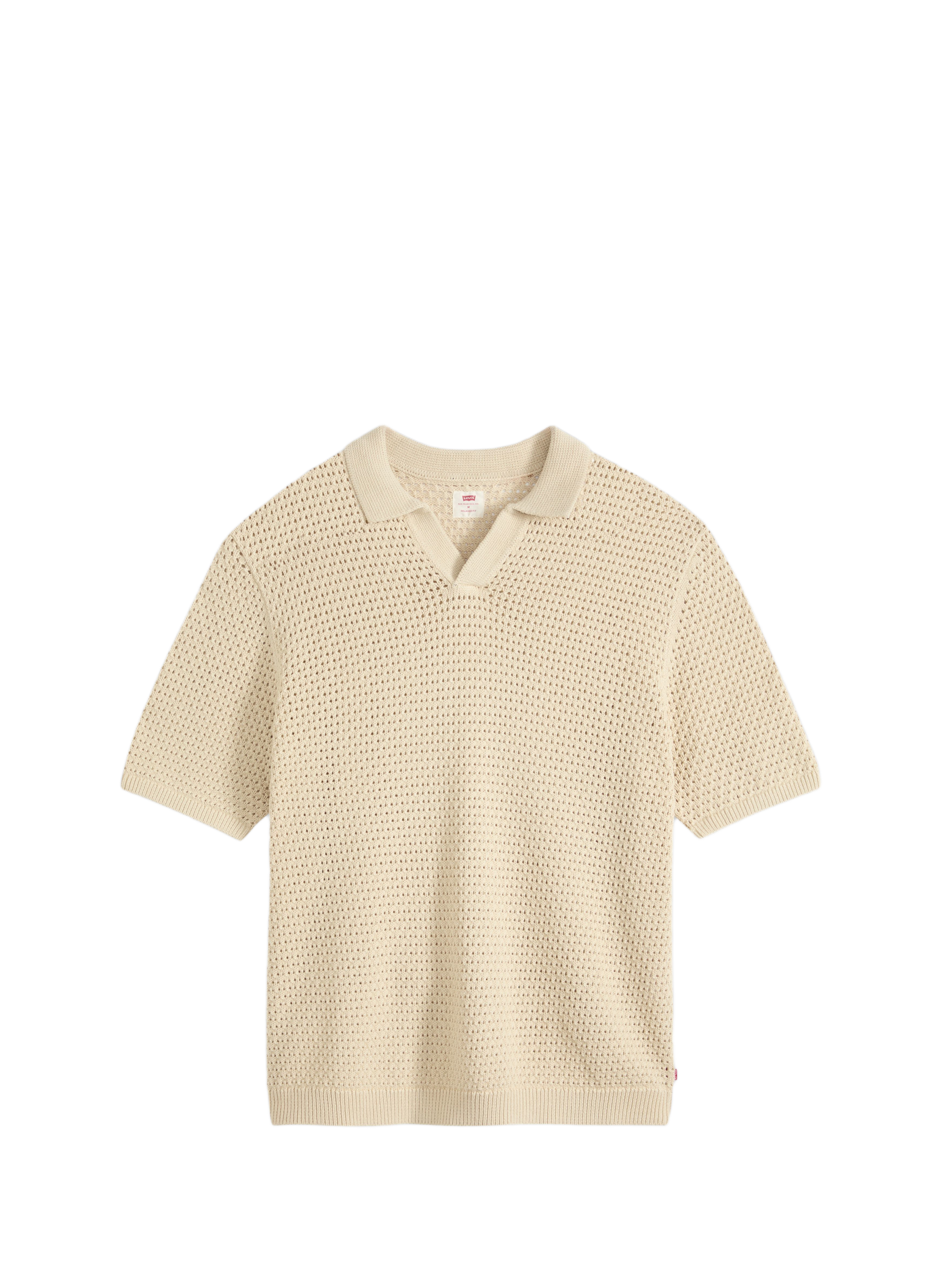 Straight V-neck cotton polo LEVI'S Beige