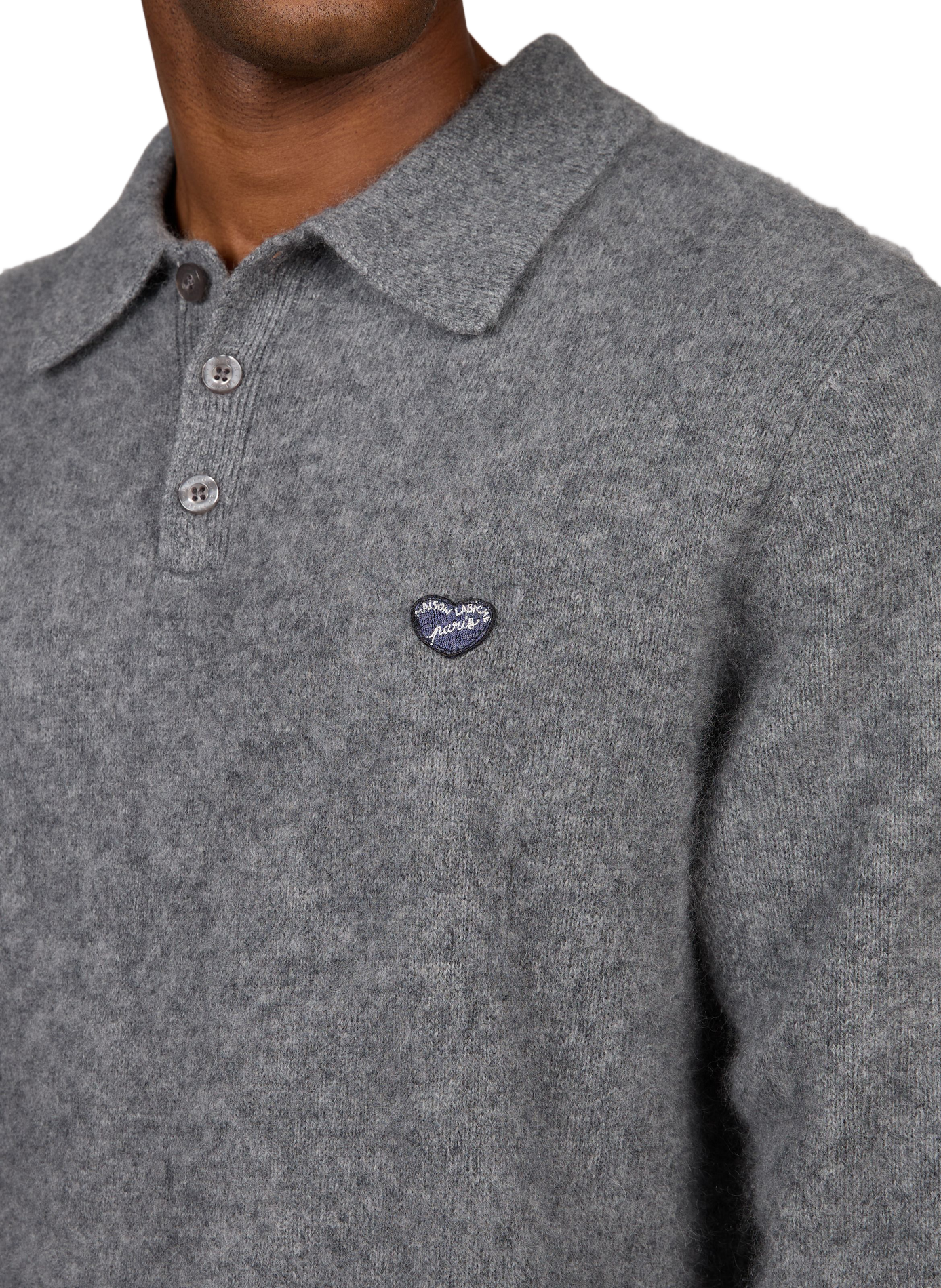 Gerader Pullover aus Woll-Kaschmir-Mischung MAISON LABICHE Grau
