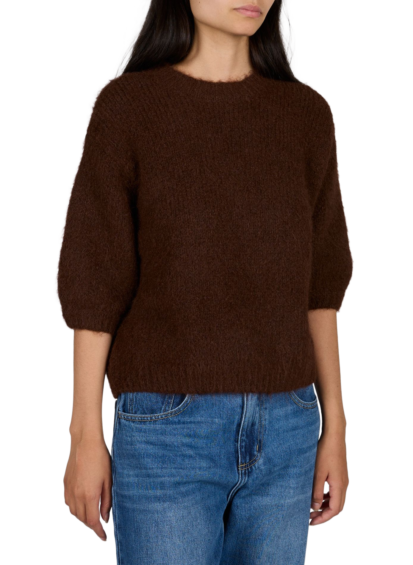 Rundhalsausschnitt-Pullover ARTLOVE Braun
