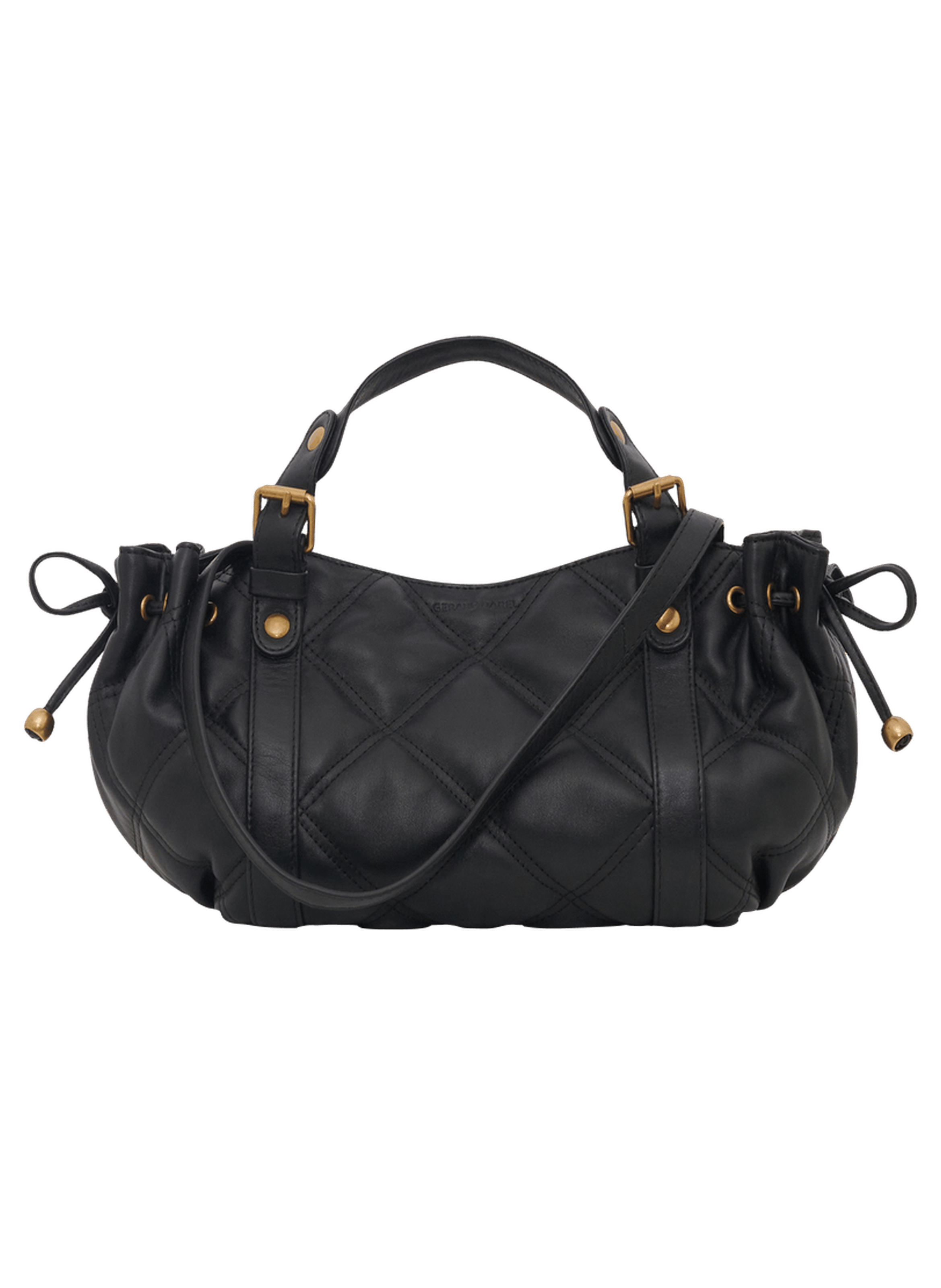 Mini sac à main en cuir matelassé - 12h GERARD DAREL Noir