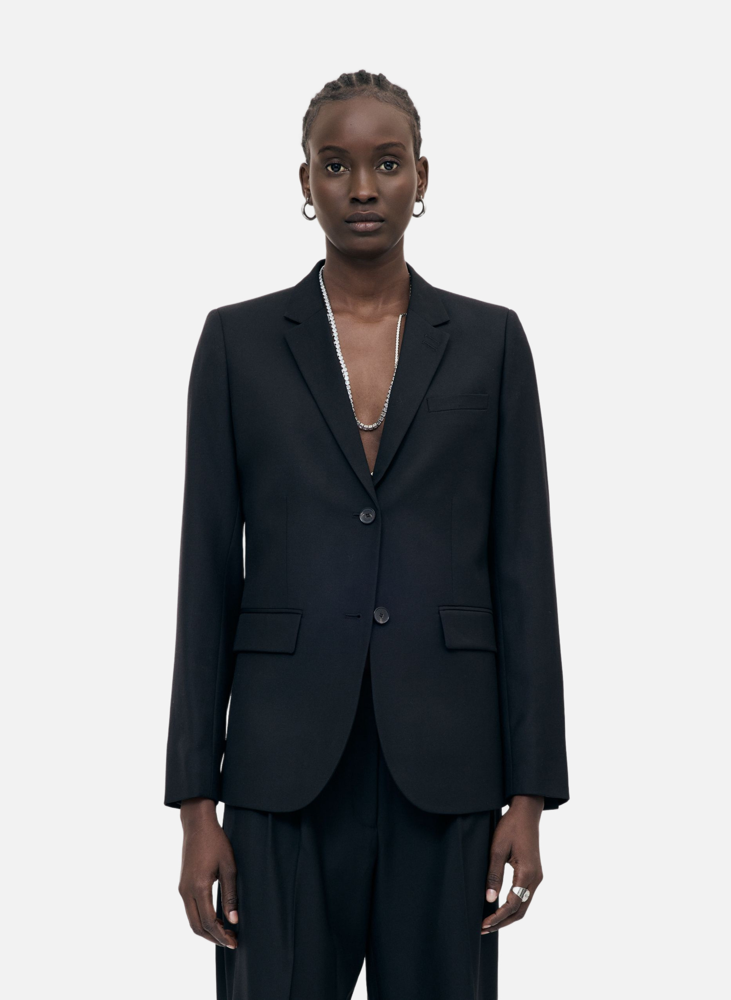 Veste de costume en laine coupe cintrée THE KOOPLES Noir