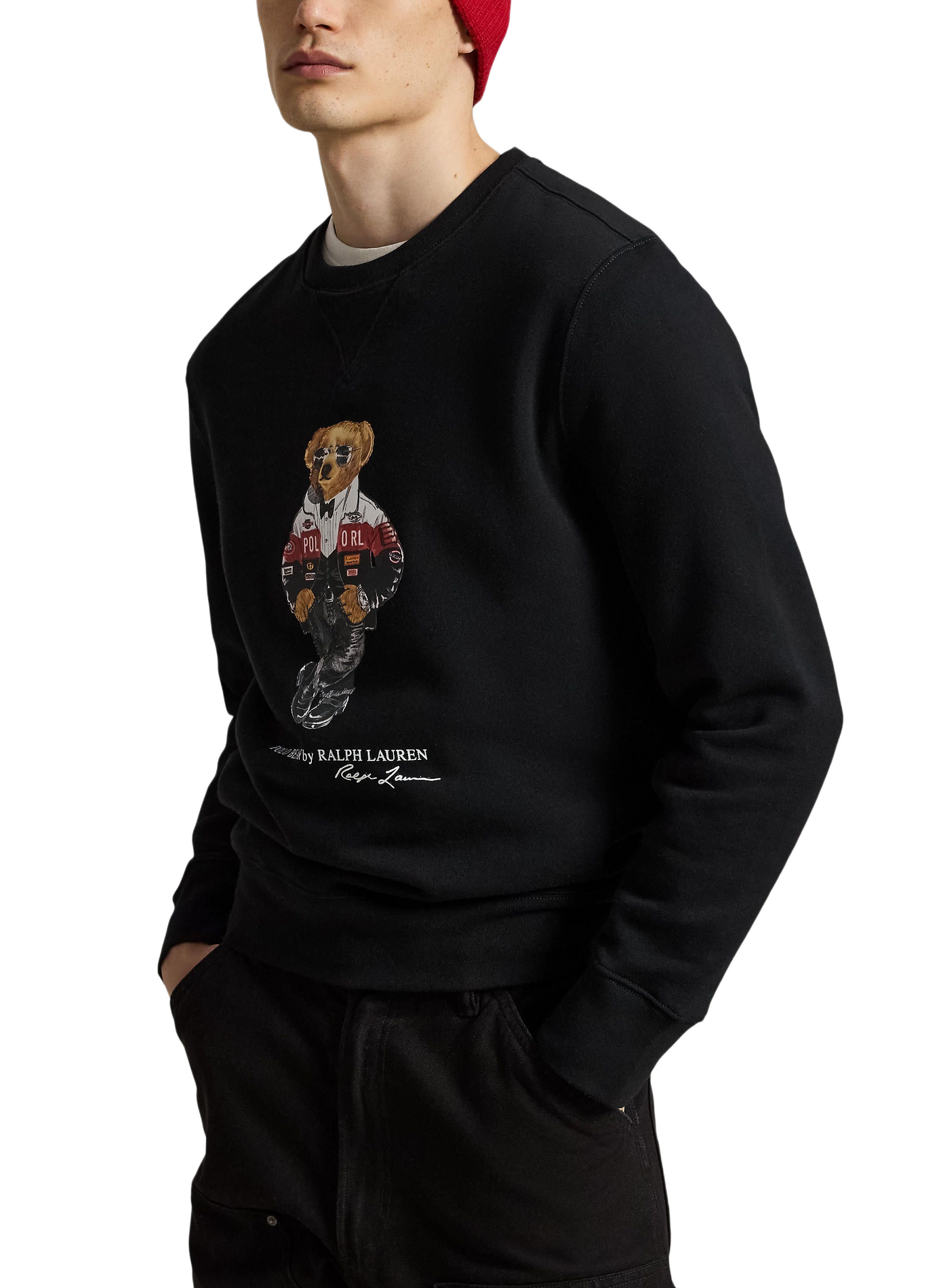Ronde hals sweater van gemengd katoen POLO RALPH LAUREN Zwart