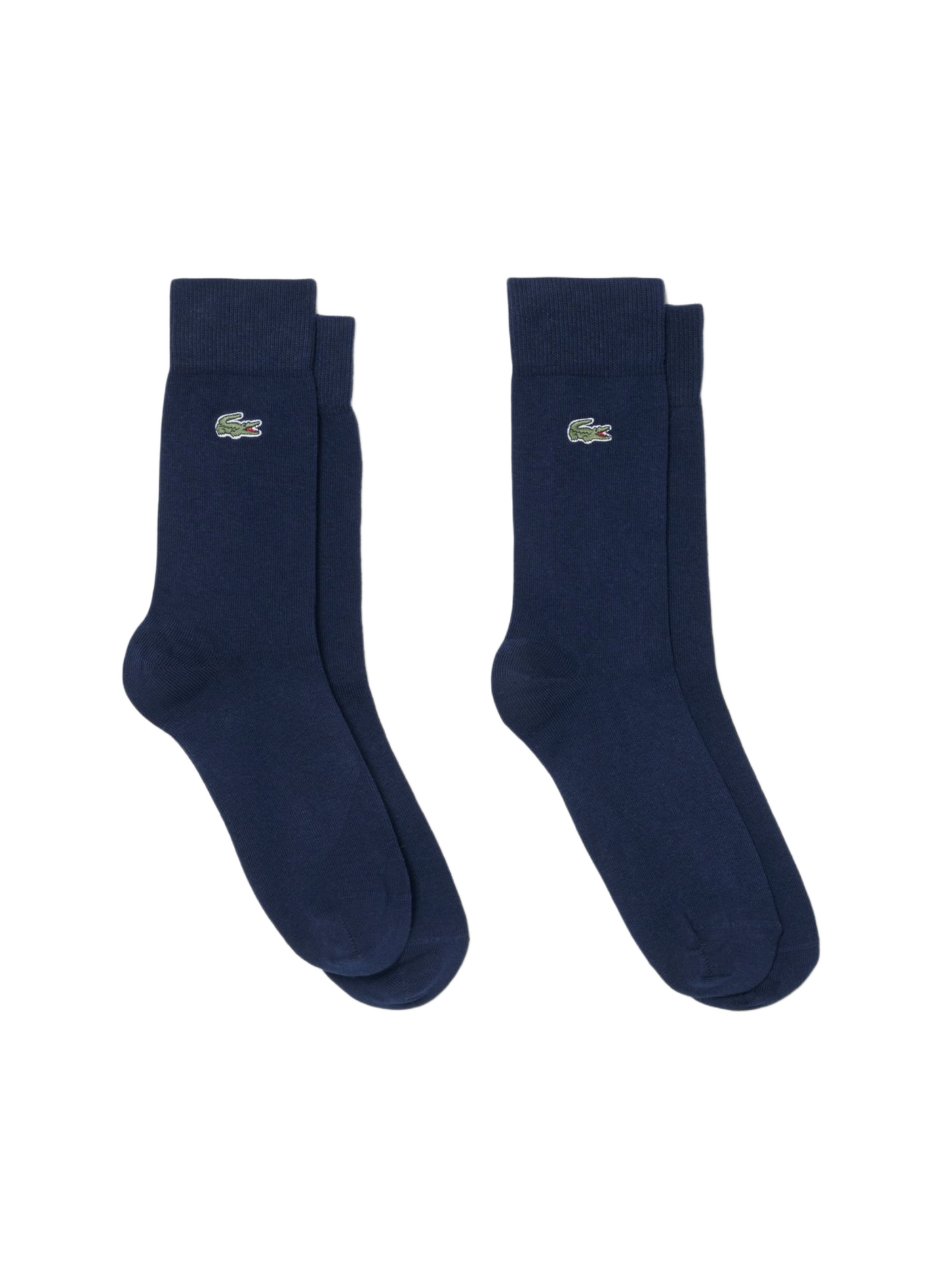 Lot de deux paires de chaussettes en coton mélangé LACOSTE Bleu