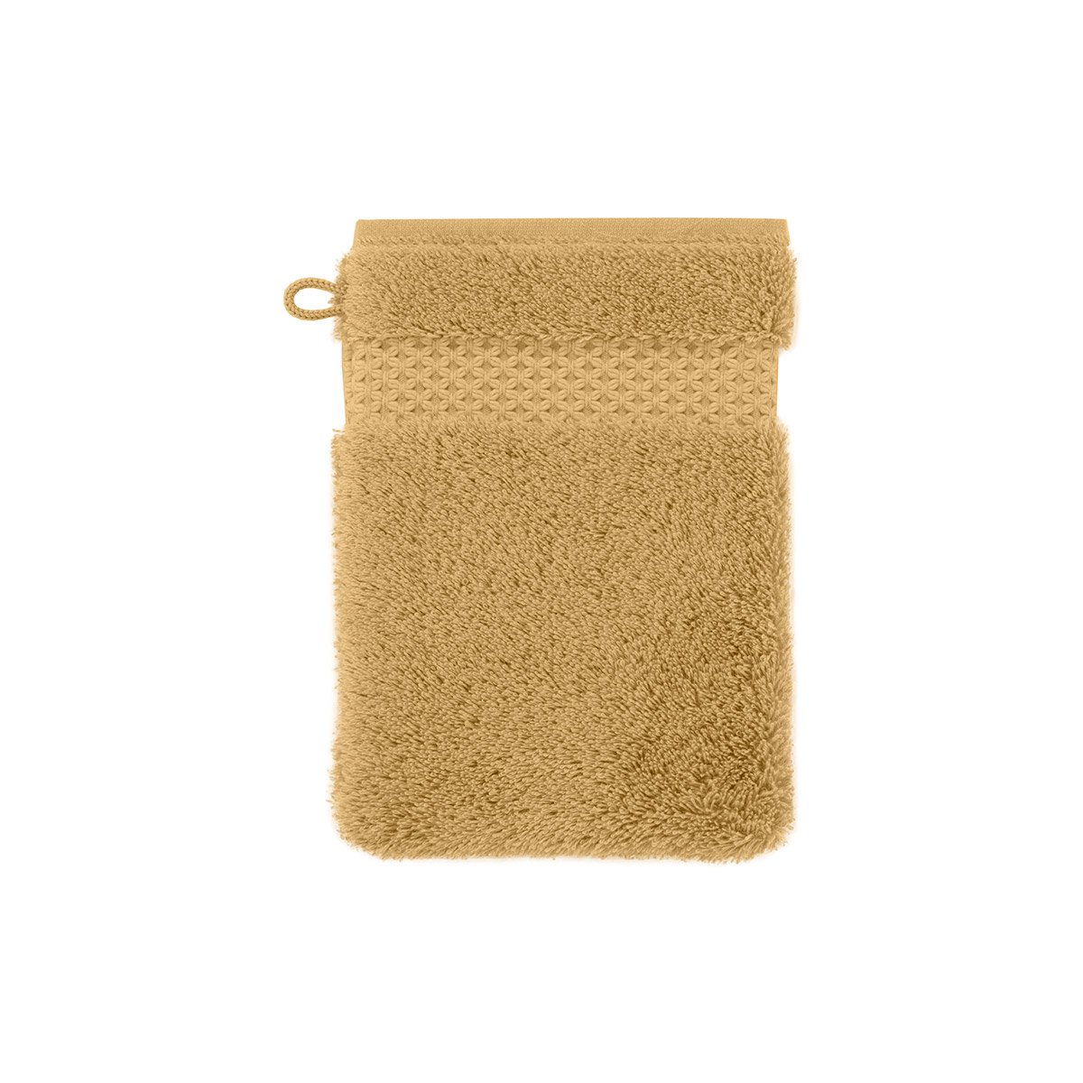 Gant de toilette  en coton modal, etoile YVES DELORME Jaune