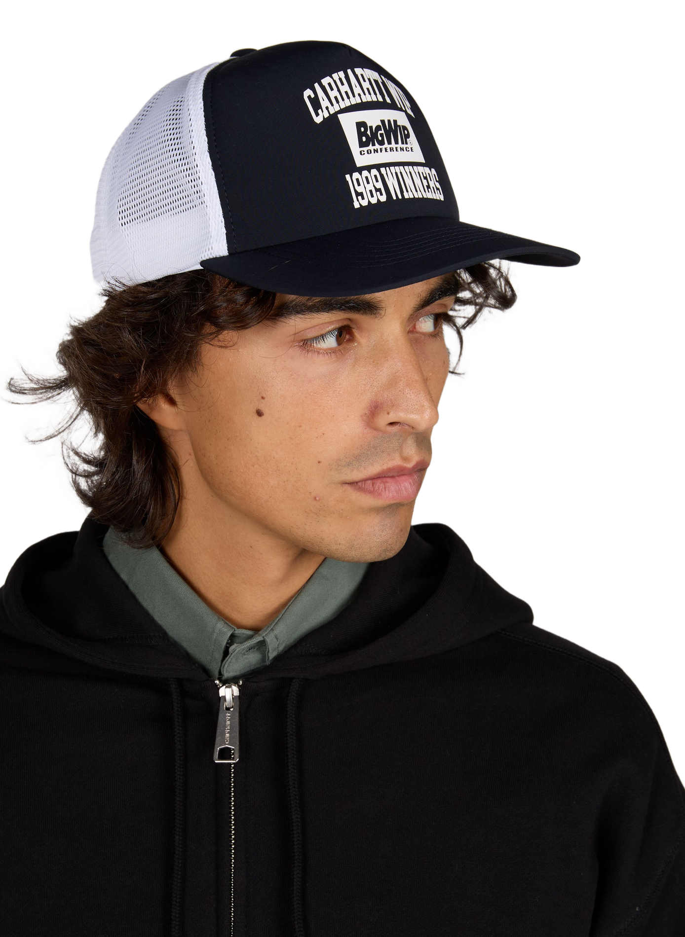 Printed mesh cap CARHARTT WIP Blue